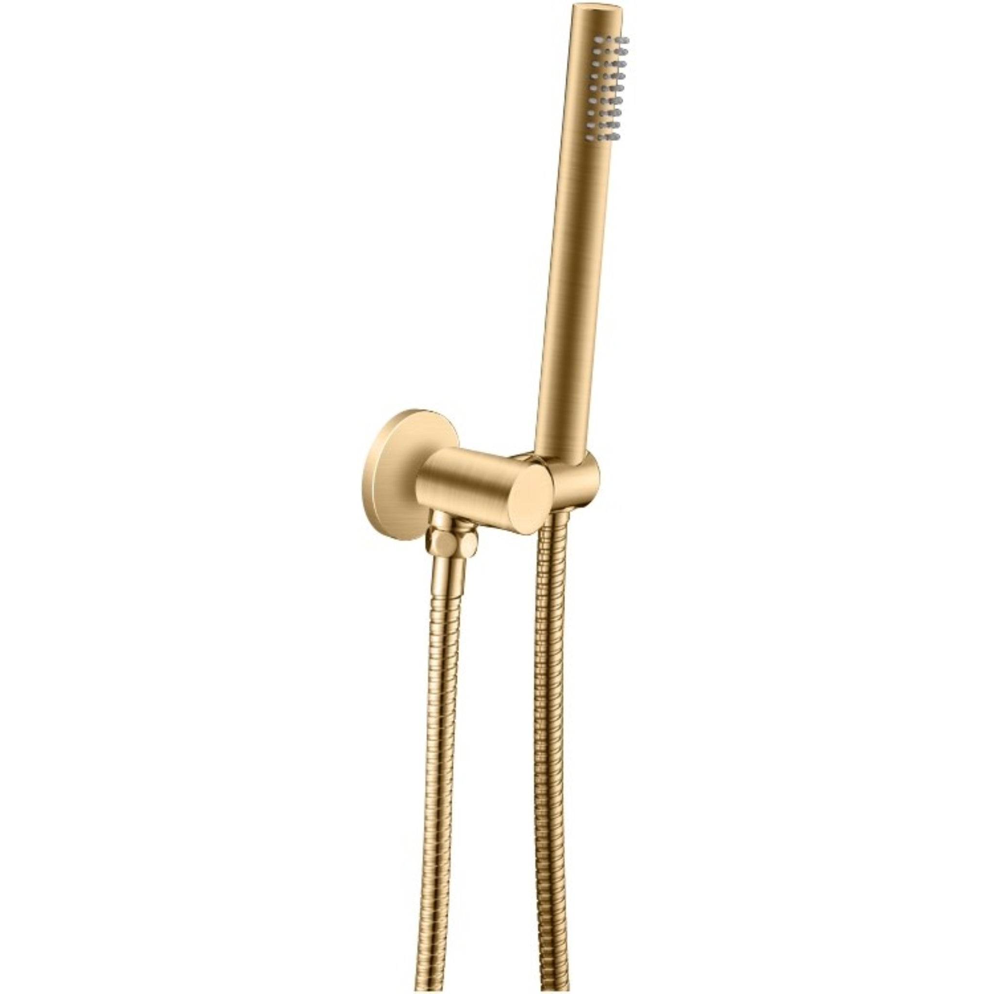 AQUAPERLA ROUND HANDHELD SHOWER  BRUSHED BRASS