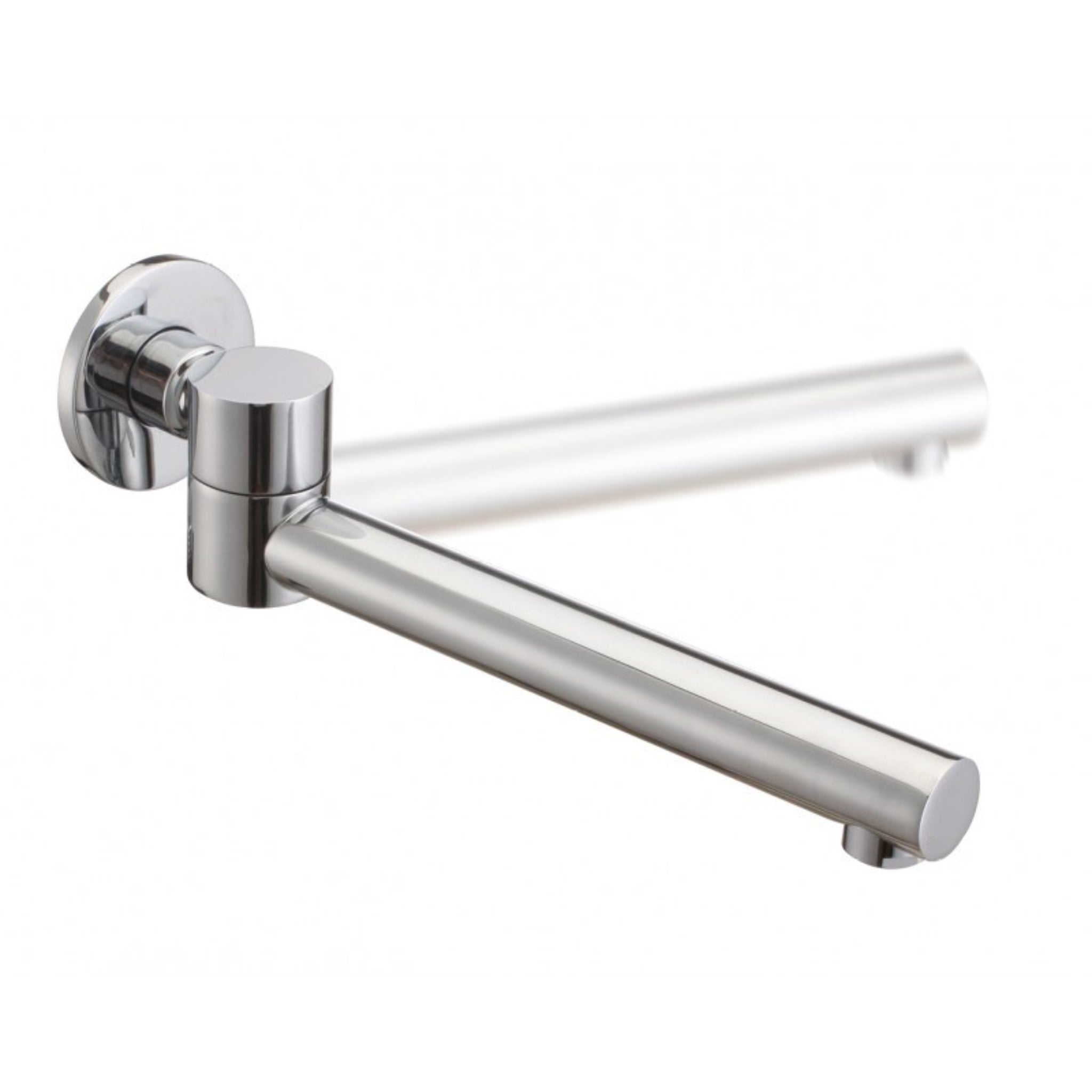 AQUAPERLA SWIVEL WALL BATH SPOUT 247MM CHROME