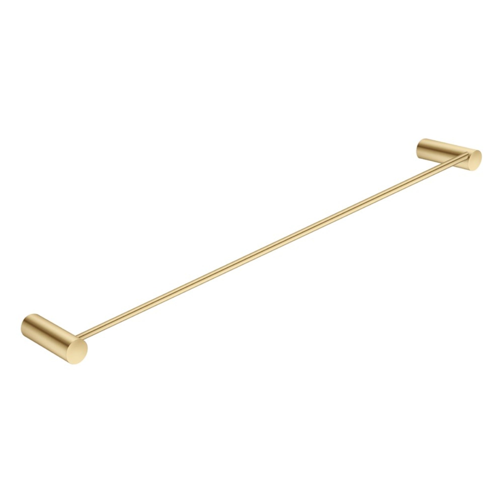 AQUAPERLA SINGLE TOWEL RAIL BRUSHED BRASS 600MM