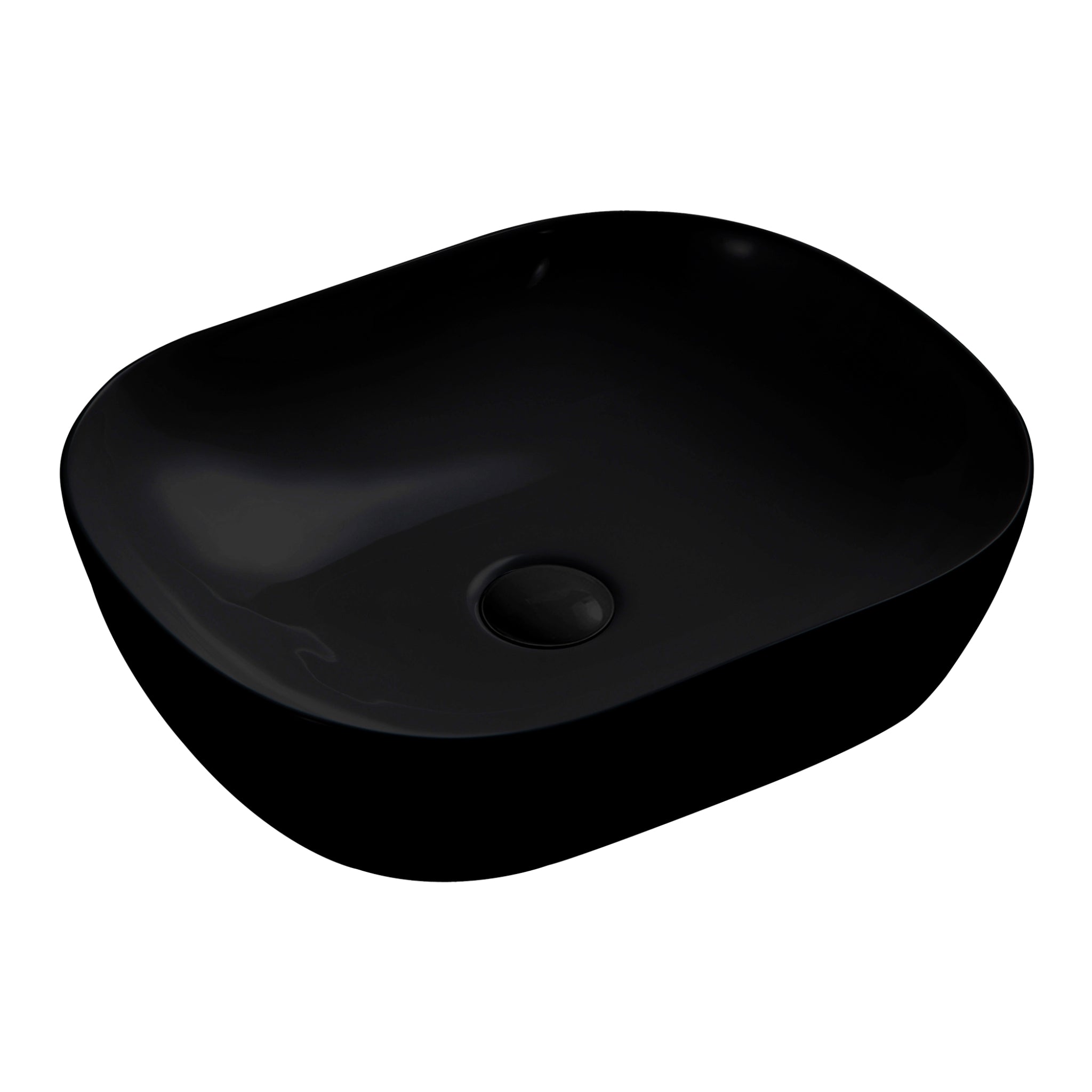 SEIMA LIMNI 465 ABOVE COUNTER BASIN SILK MATTE BLACK 465MM