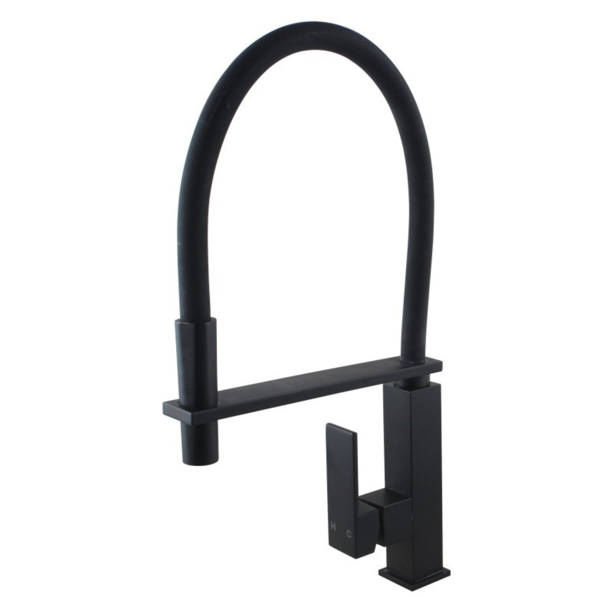 AQUAPERLA PULL OUT KITCHEN MIXER 412MM MATTE BLACK