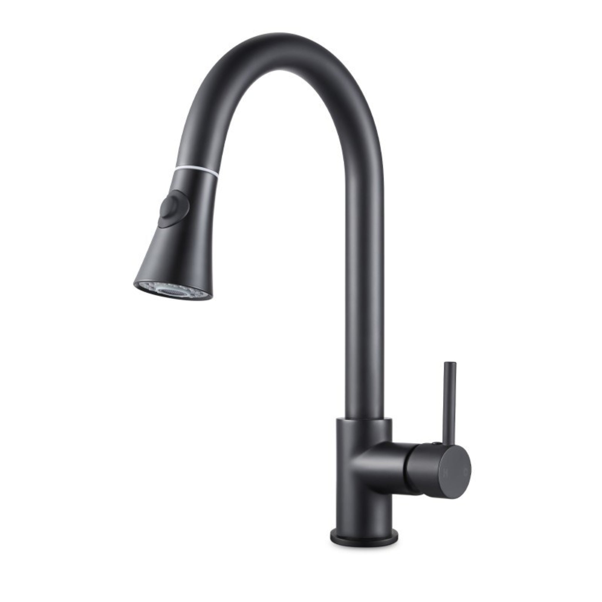 AQUAPERLA PULL OUT KITCHEN MIXER 409MM MATTE BLACK