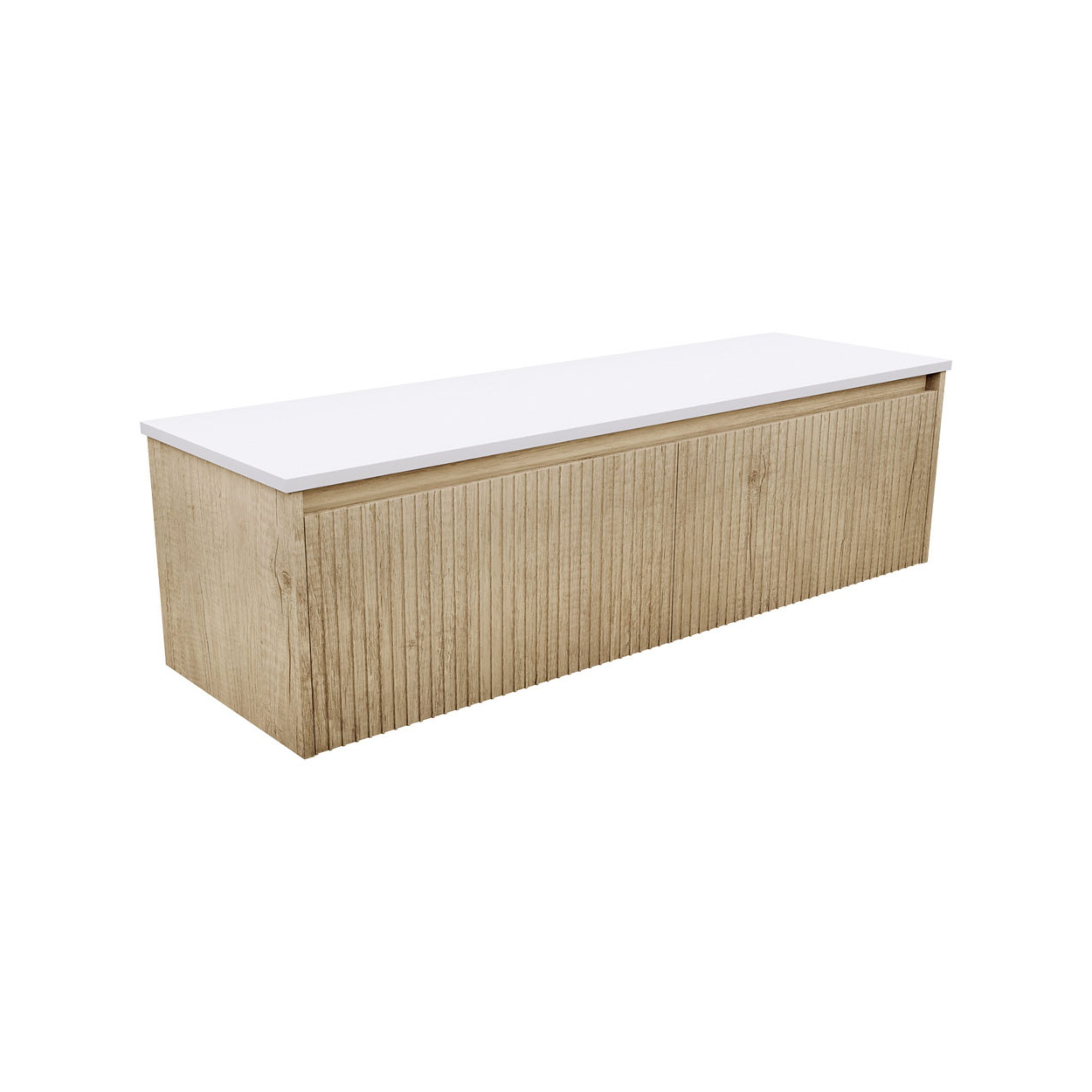 FIENZA ALINA SCANDI OAK 1500MM DOUBLE BOWL WALL HUNG VANITY