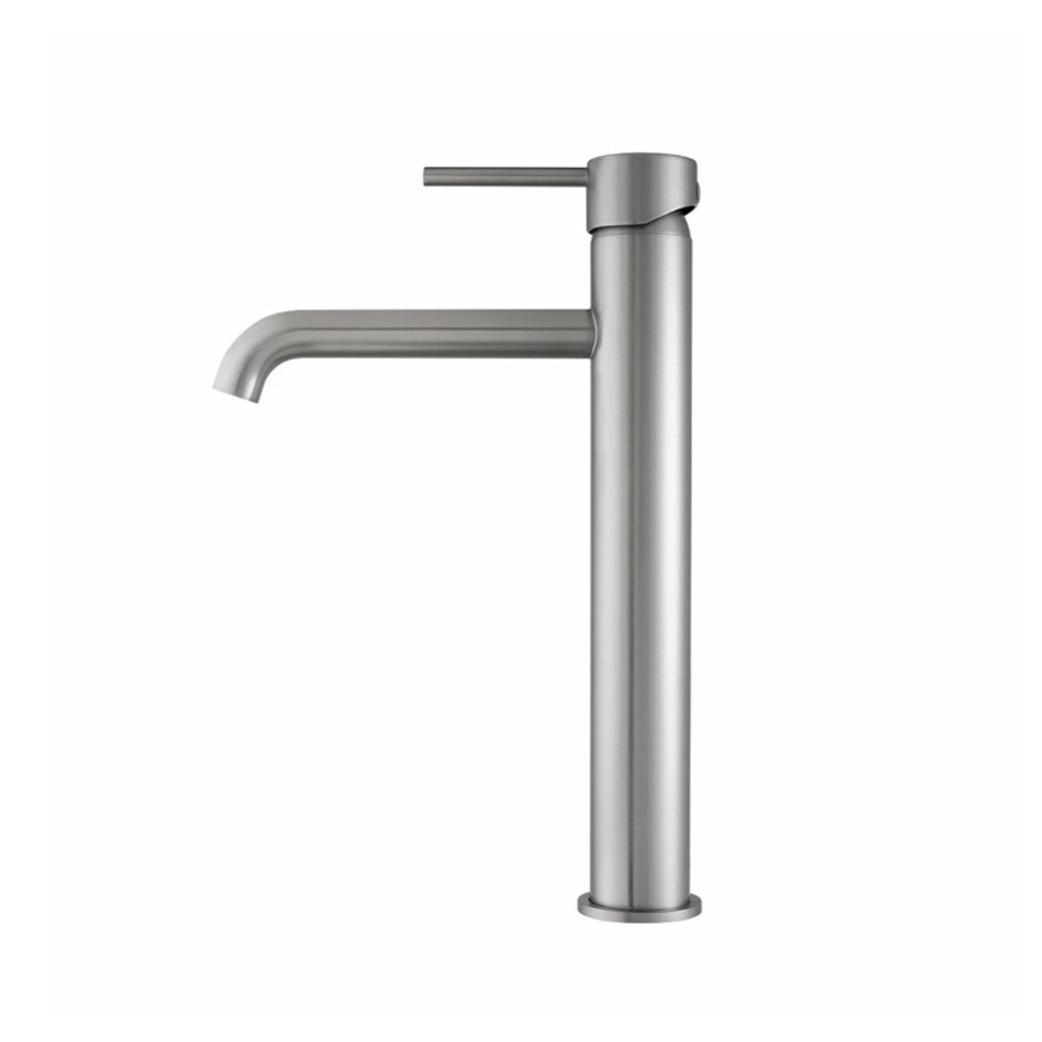 AQUAPERLA LUCID PIN TALL BASIN MIXER 302MM BRUSHED NICKEL