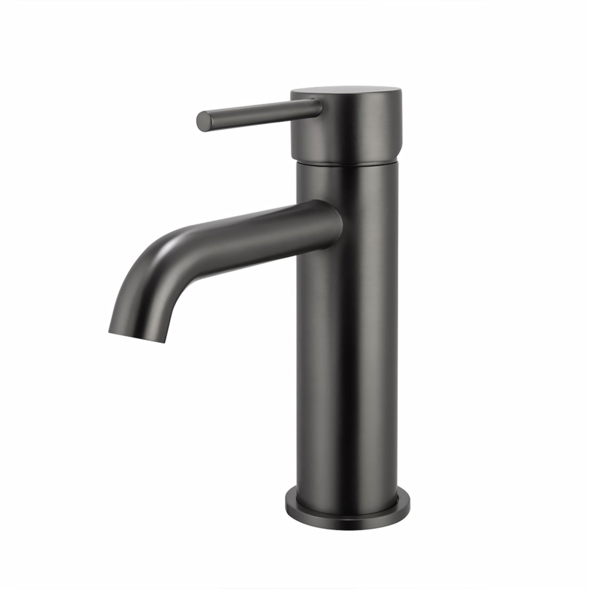 AQUAPERLA LUCID PIN BASIN MIXER 177MM GUNMETAL GREY