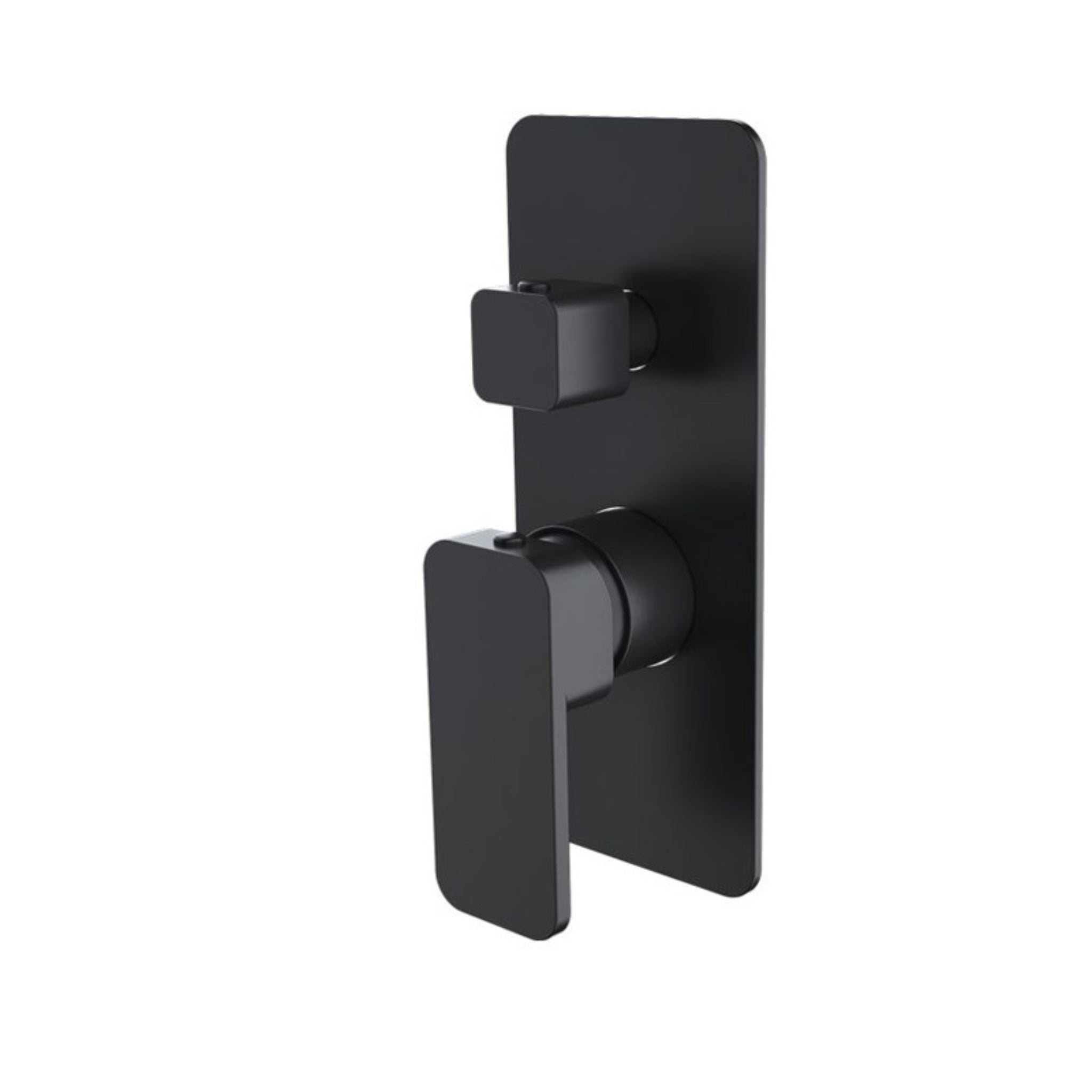 AQUAPERLA IVANO WALL MIXER WITH DIVERTER 200MM MATTE BLACK