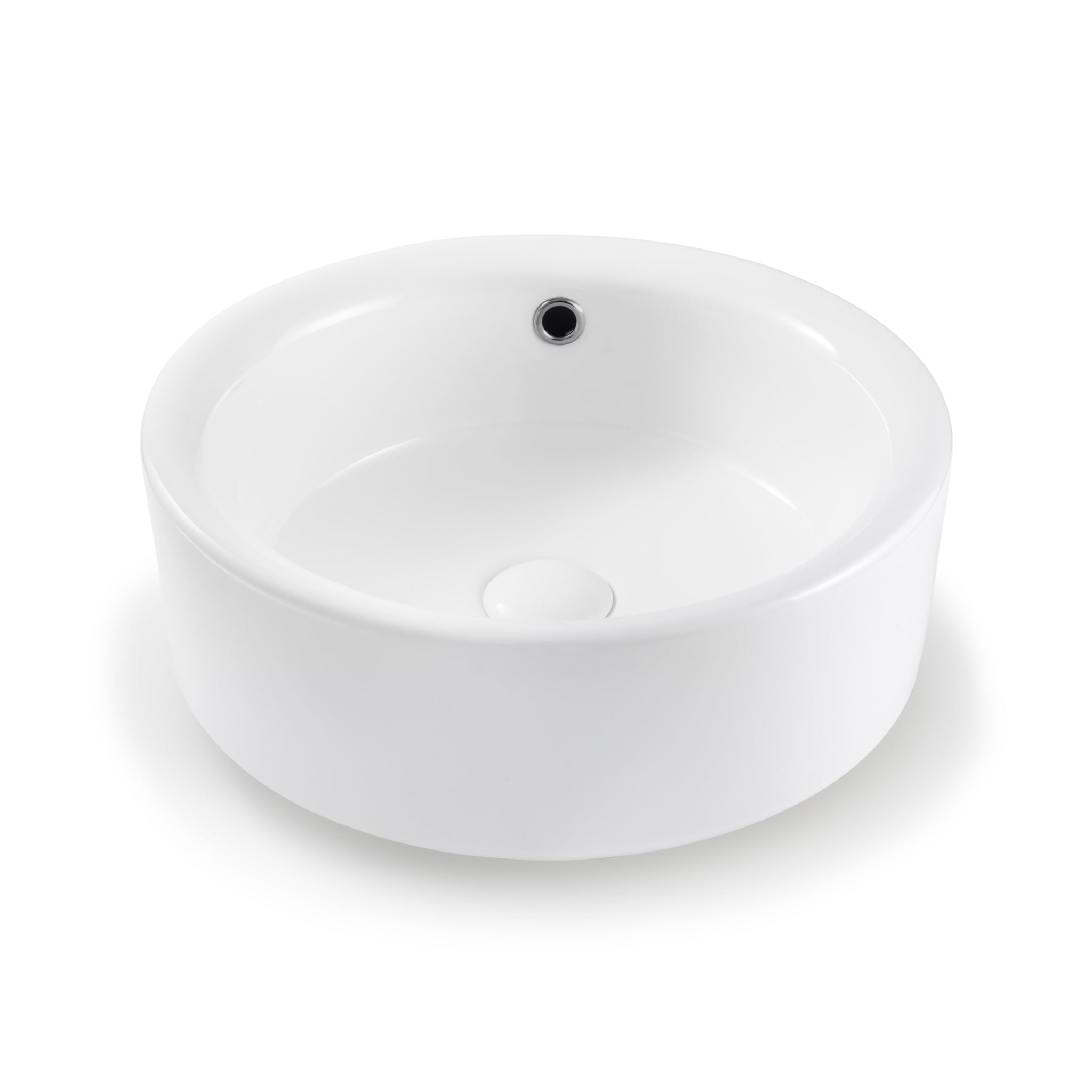 SEIMA SYROS 012 ABOVE COUNTER BASIN WITH OVERFLOW GLOSS WHITE 405MM