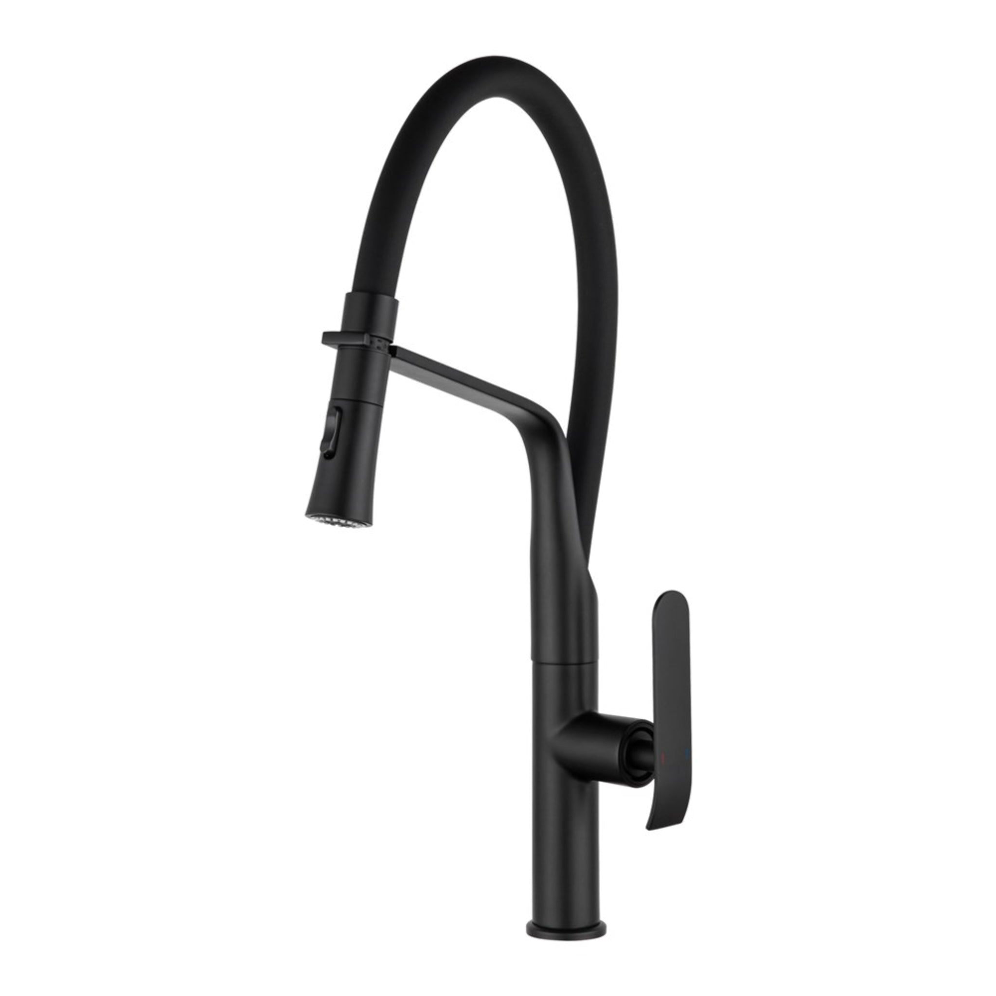 AQUAPERLA PULL OUT KITCHEN MIXER 481MM MATTE BLACK