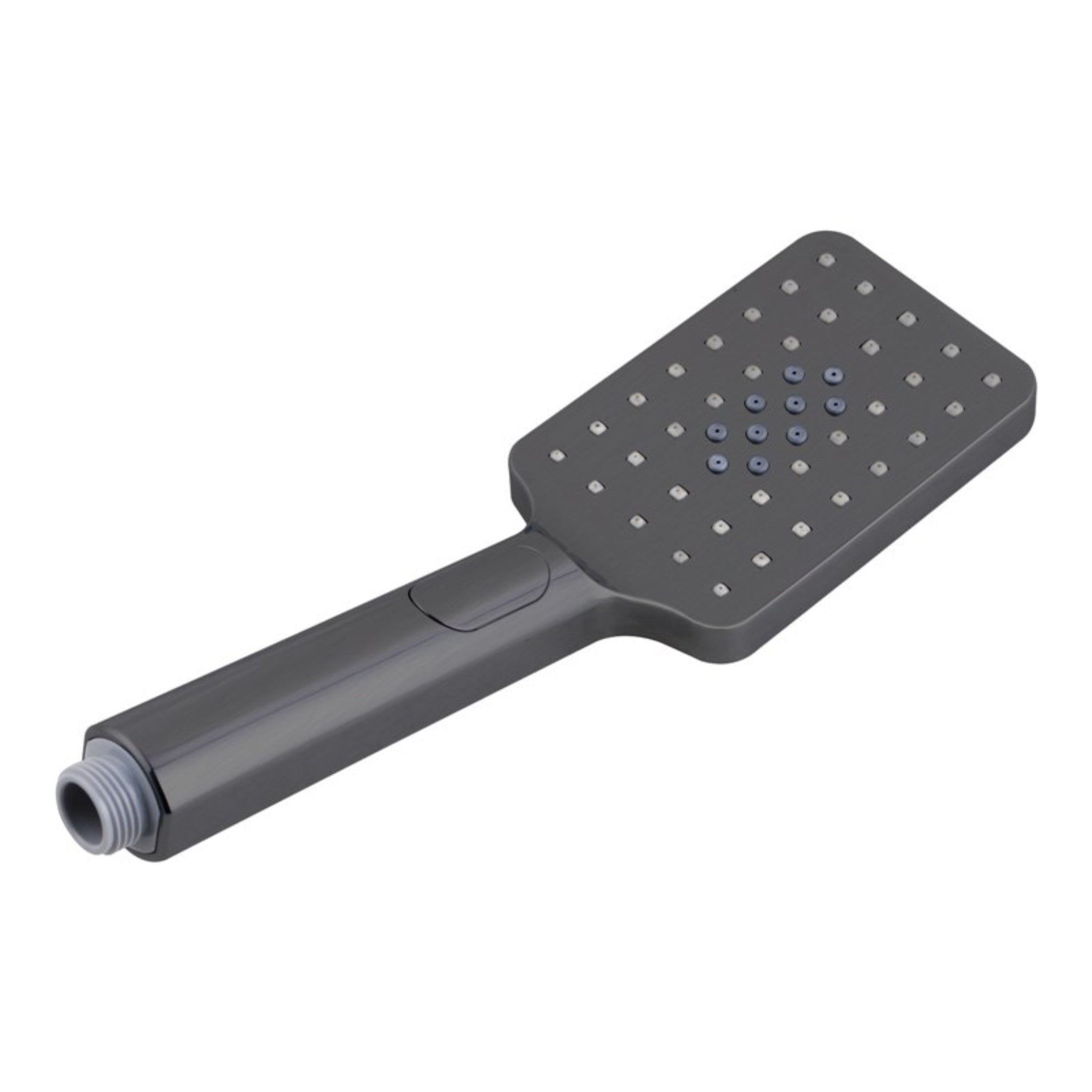 AQUAPERLA SQUARE HANDHELD SHOWER HEAD 80MM GUN METAL