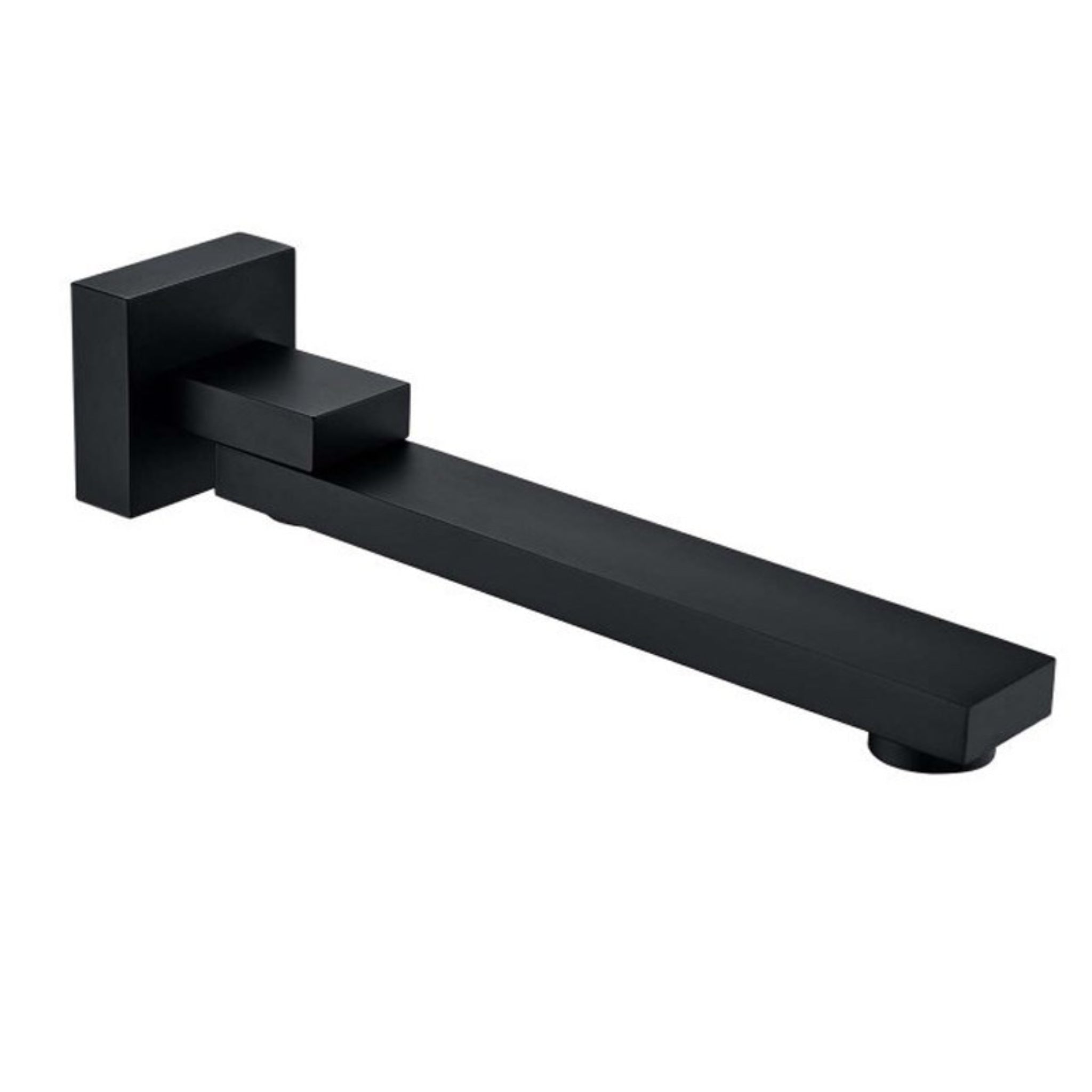 AQUAPERLA WALL BATH SPOUT 259MM BLACK