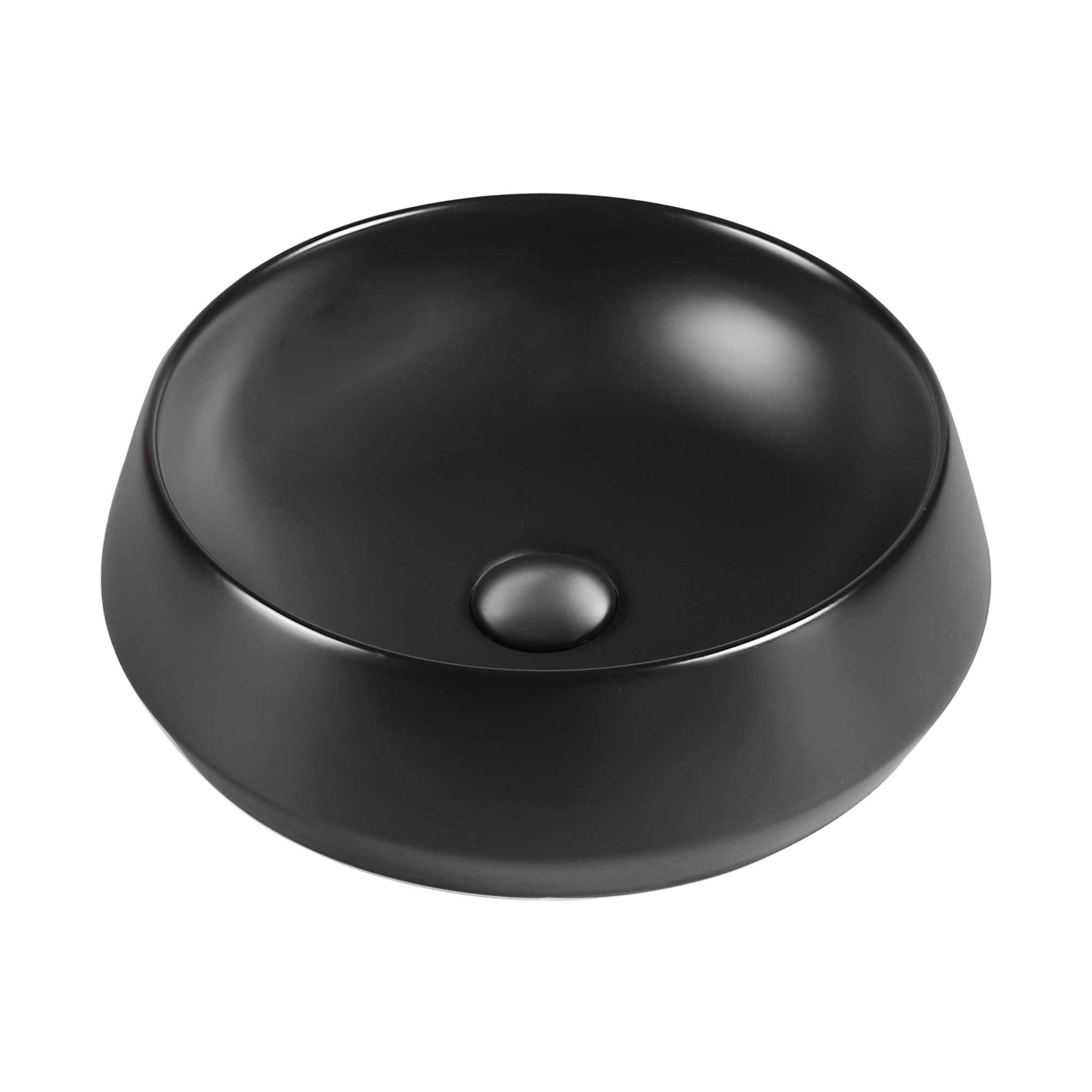 SEIMA LONI 375 ABOVE COUNTER BASIN SILK MATTE BLACK 375MM