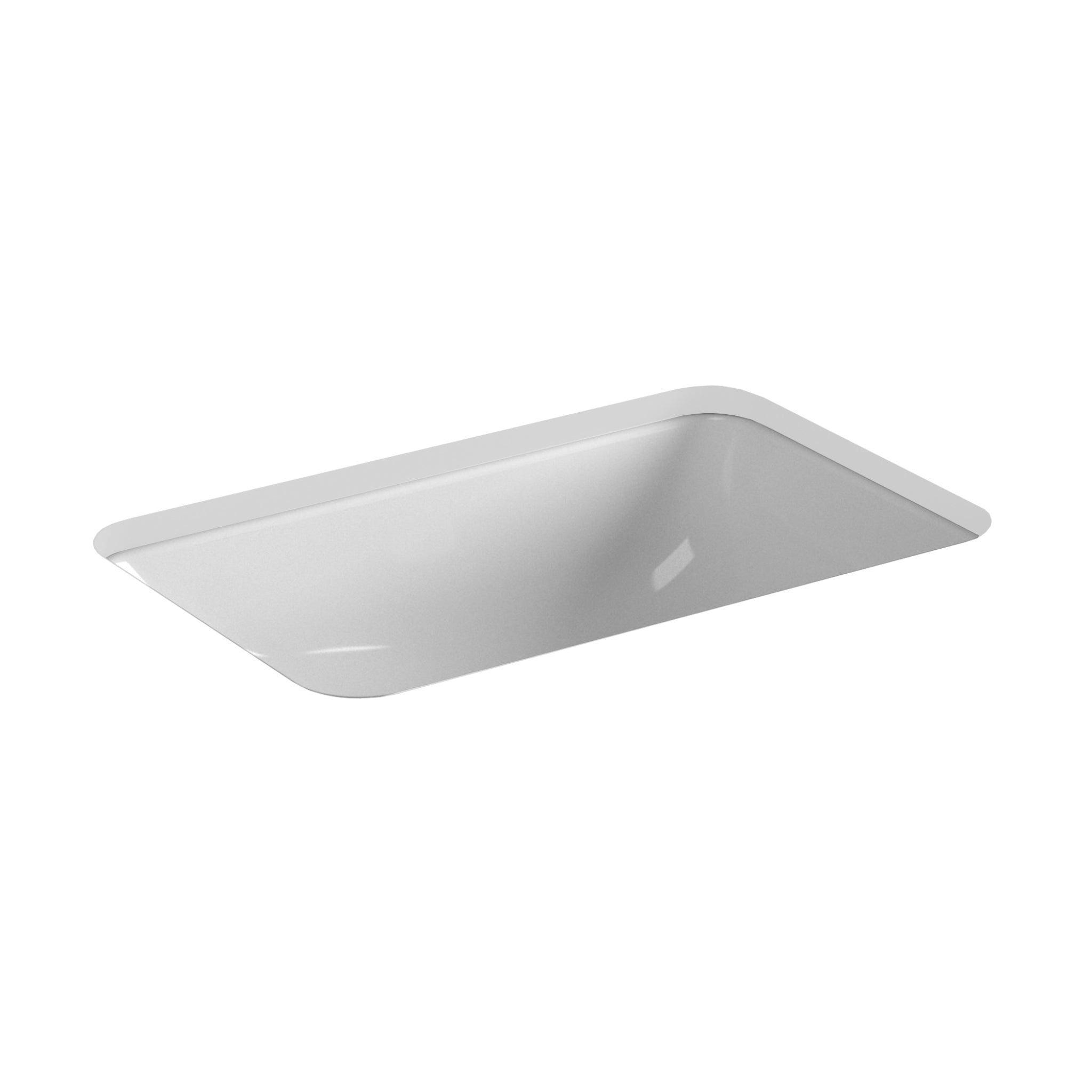 SEIMA LIMNI 430 UNDER COUNTER BASIN WITH OVERFLOW GLOSS WHITE 500MM