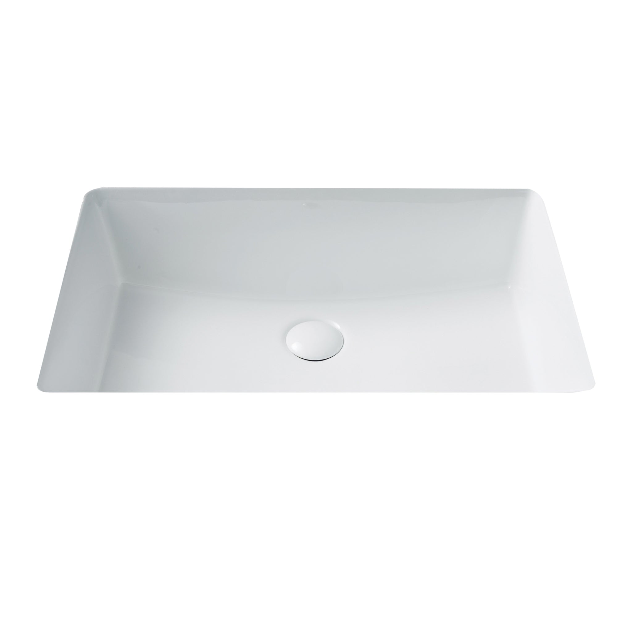 SEIMA PLATI 204 UNDER COUNTER BASIN WITH OVERFLOW GLOSS WHITE 490MM