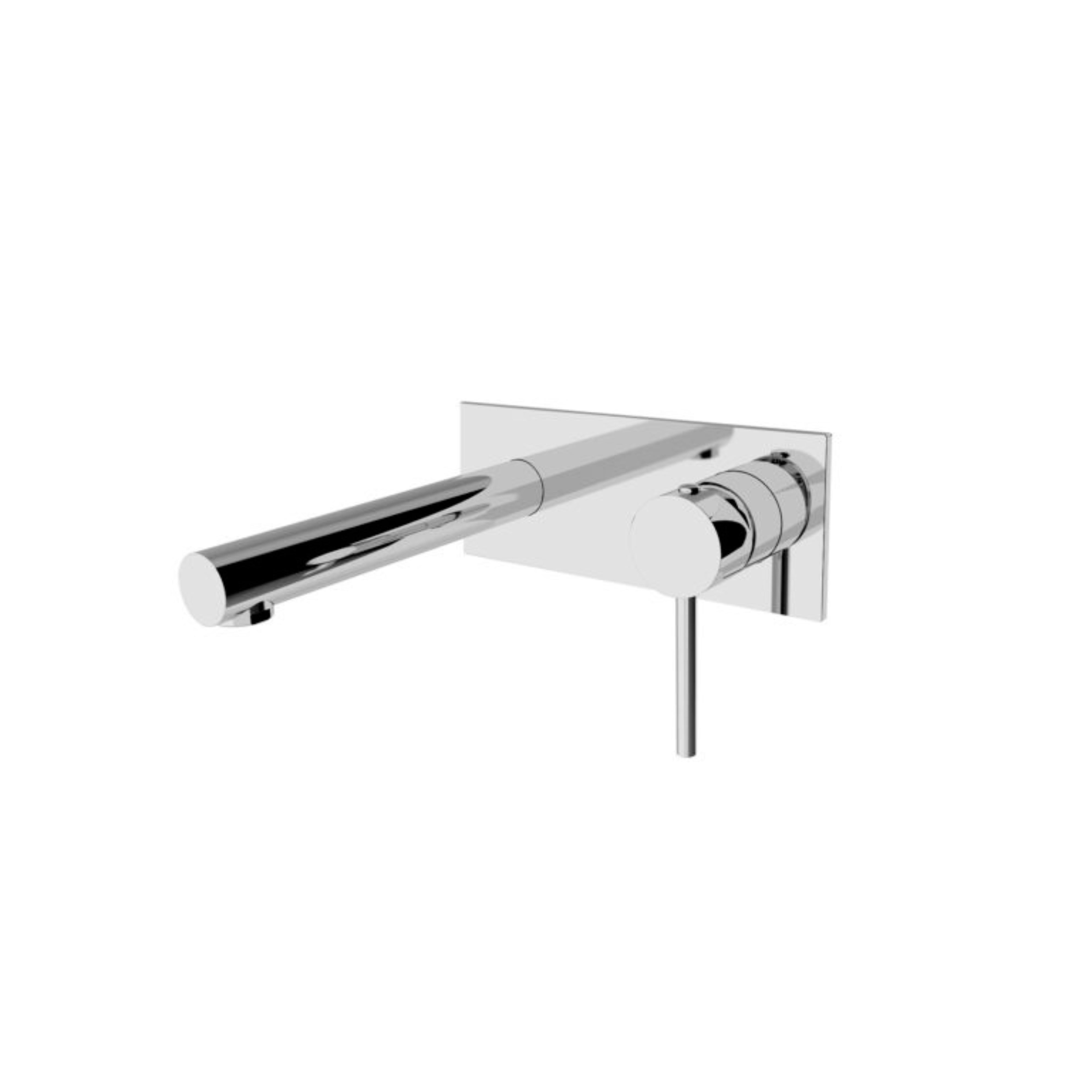 NERO DOLCE WALL BASIN/BATH MIXER STRAIGHT SPOUT 200MM CHROME