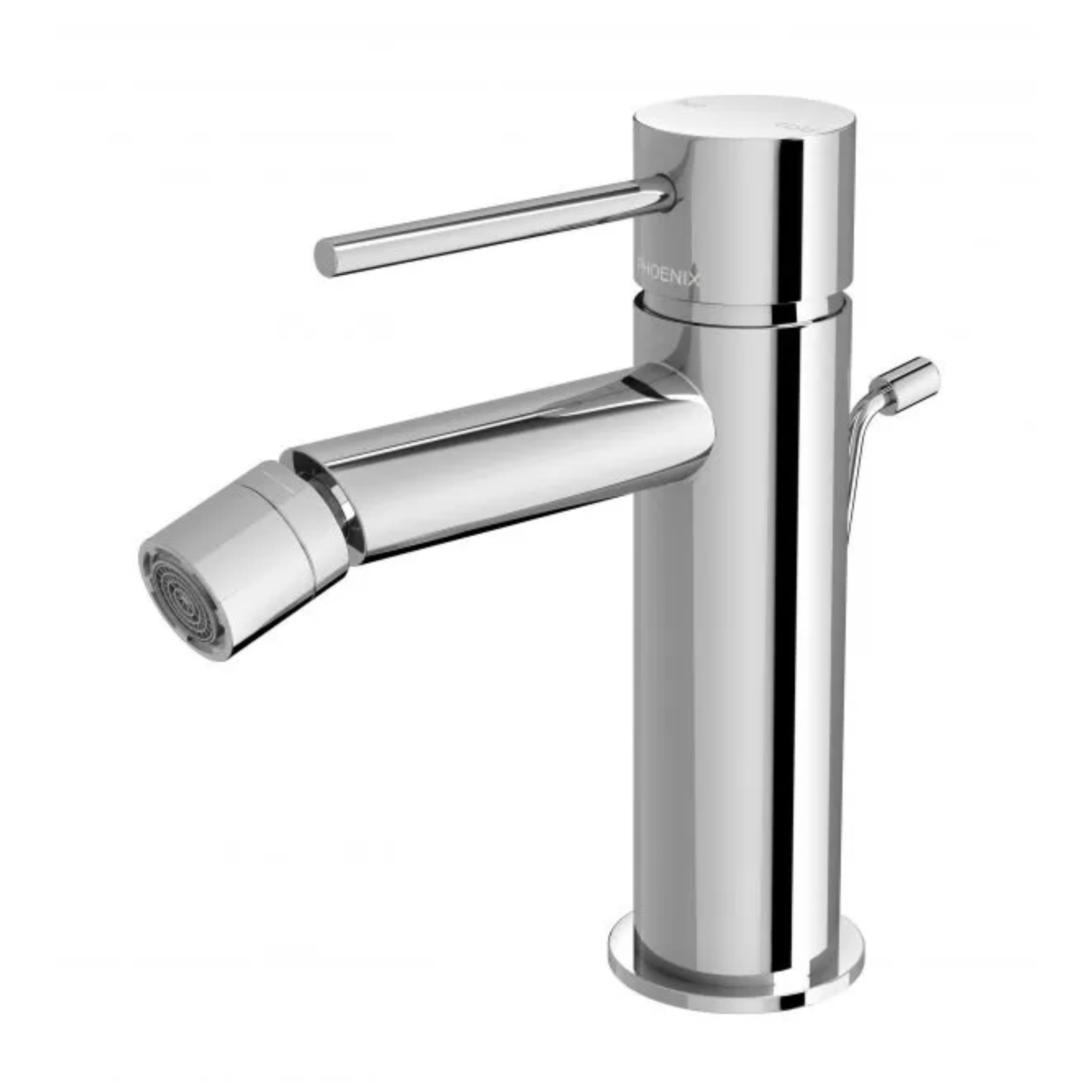 PHOENIX VIVID SLIMLINE BIDET MIXER WITH POP-UP WASTE 166MM CHROME