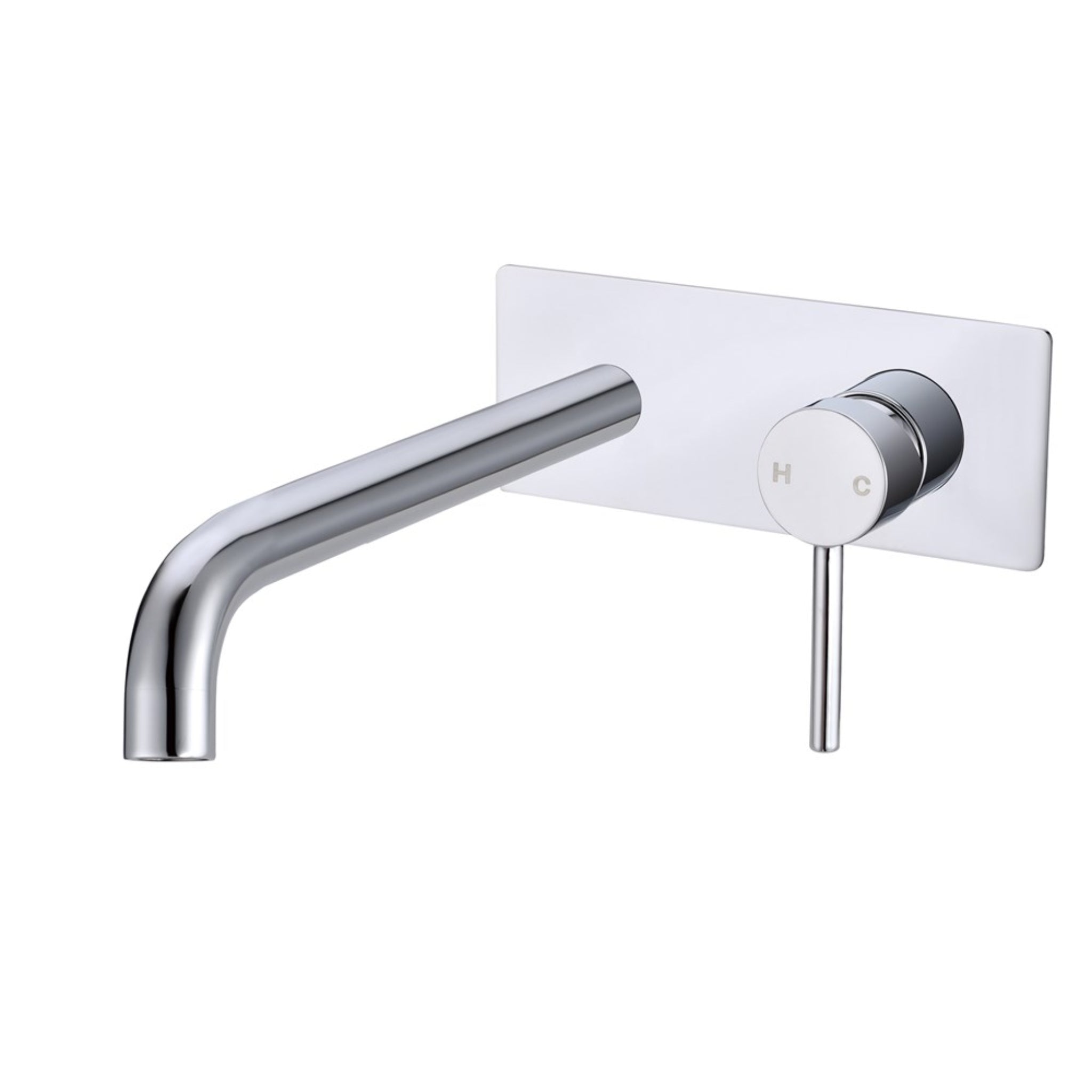 AQUAPERLA LUCID PIN WALL MIXER WITH SPOUT 200MM CHROME