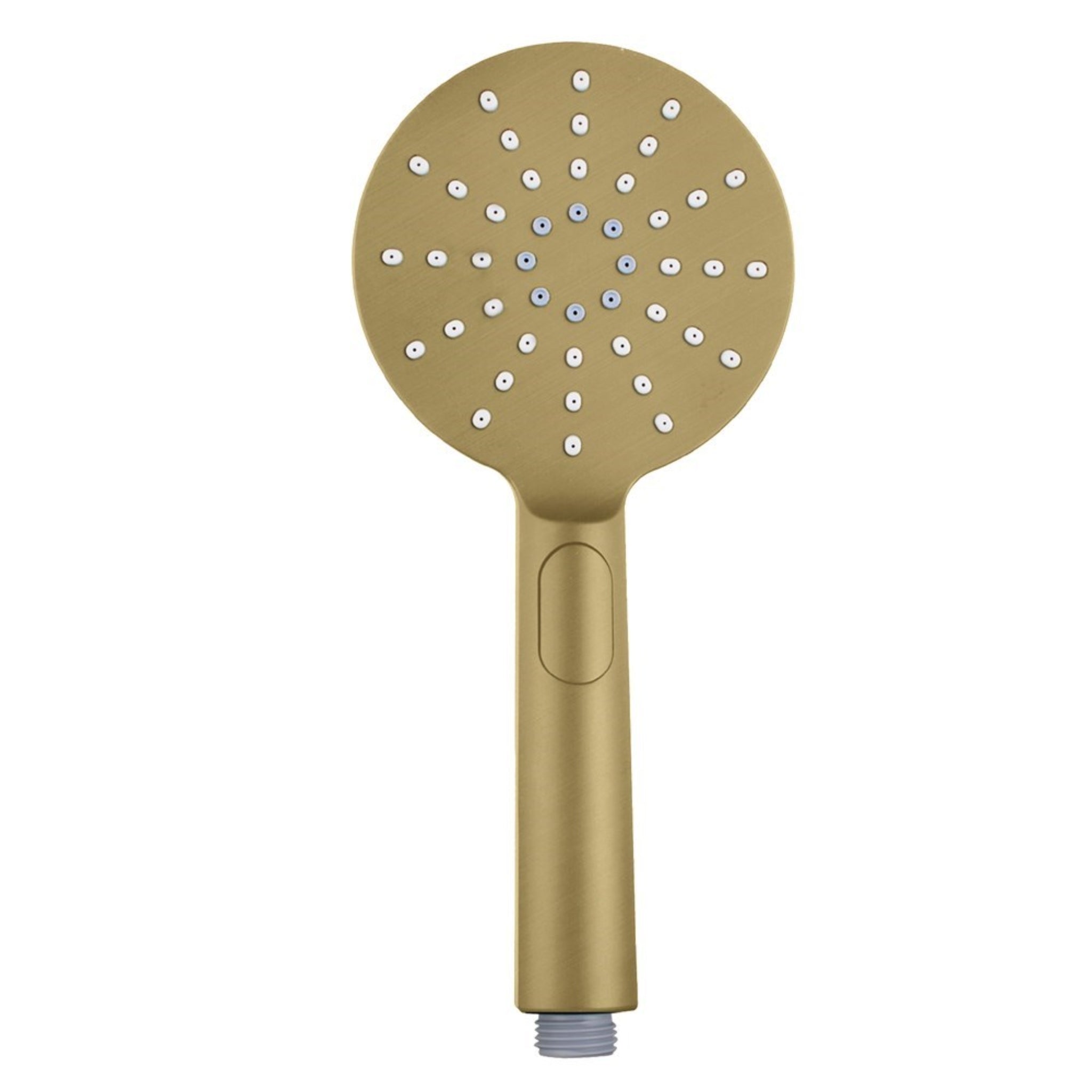 AQUAPERLA ROUND HANDHELD SHOWER HEAD 120MM BRUSHED BRASS