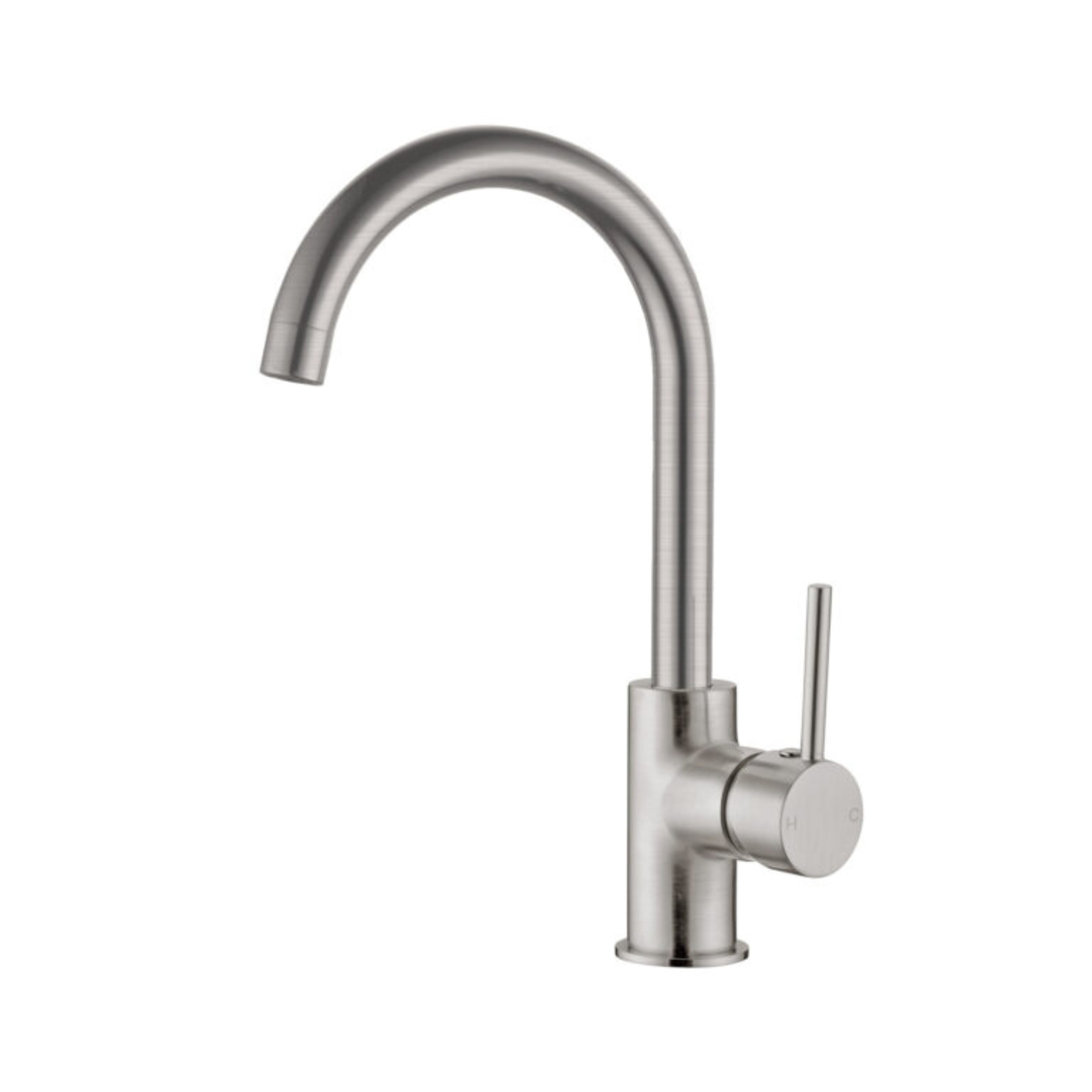 NERO DOLCE KITCHEN MIXER GOOSENECK 340MM BRUSHED NICKEL