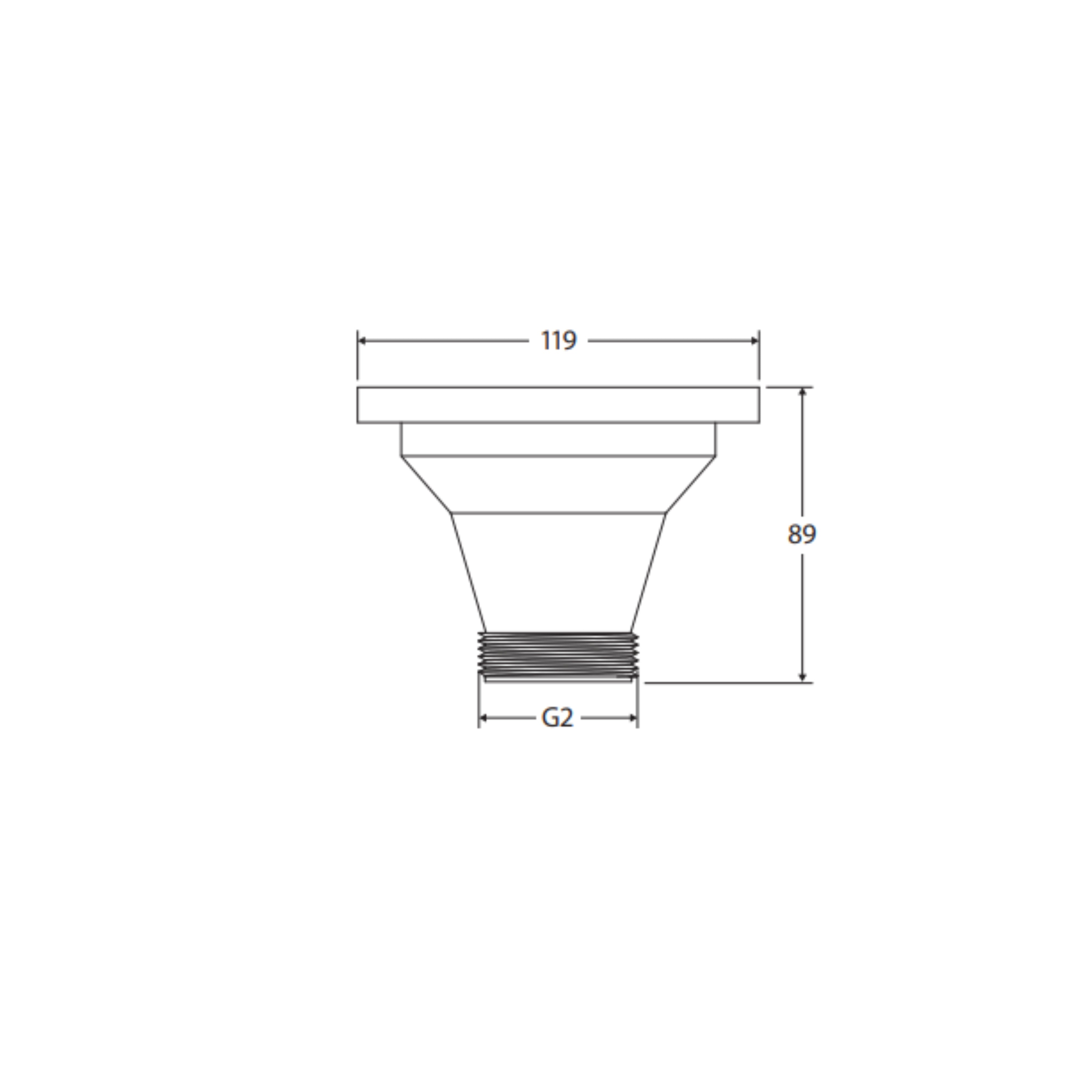 FIENZA HANA SINK BASKET WASTE 119MM STAINLESS STEEL