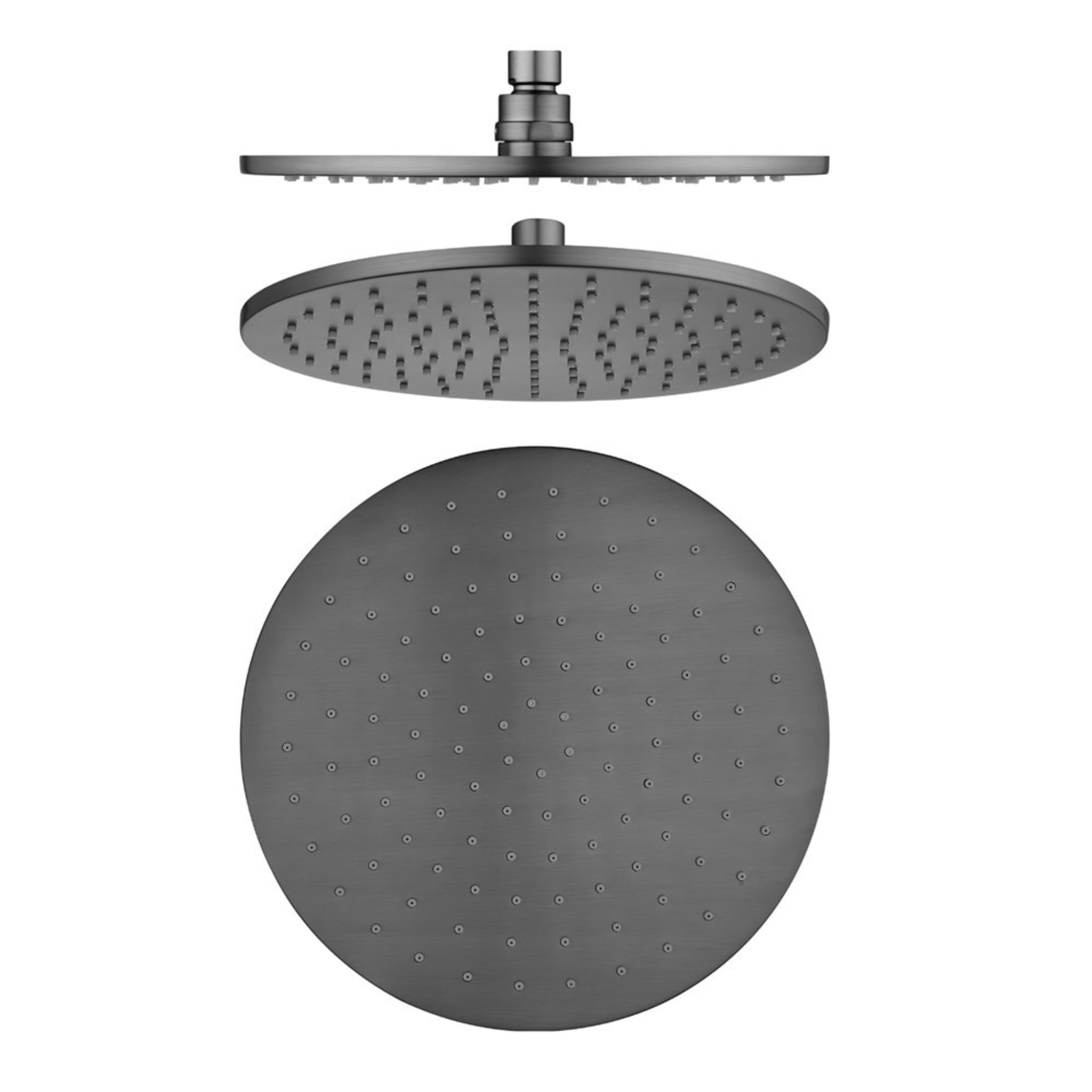 AQUAPERLA BRASS ROUND SHOWER HEAD GUNMETAL 250MM