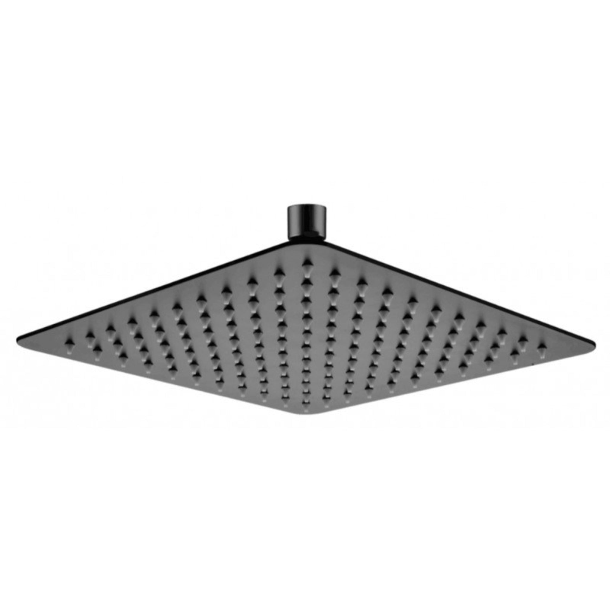 AQUAPERLA SQUARE SHOWER HEAD 250MM MATTE BLACK