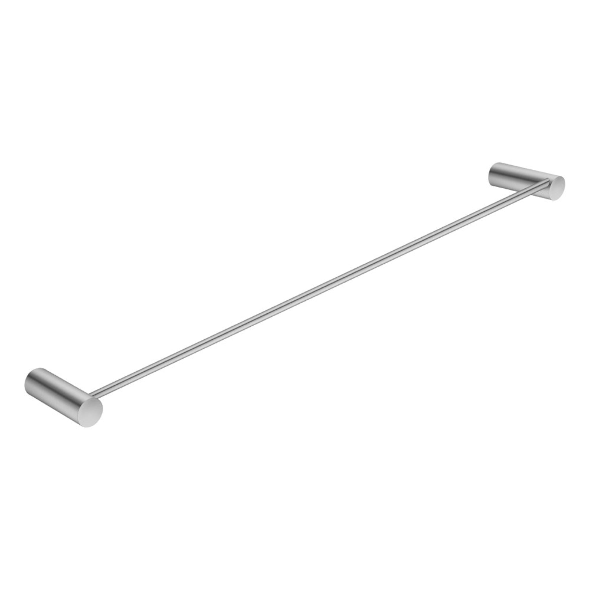 AQUAPERLA SINGLE TOWEL RAIL BRUSHED NICKEL 600MM