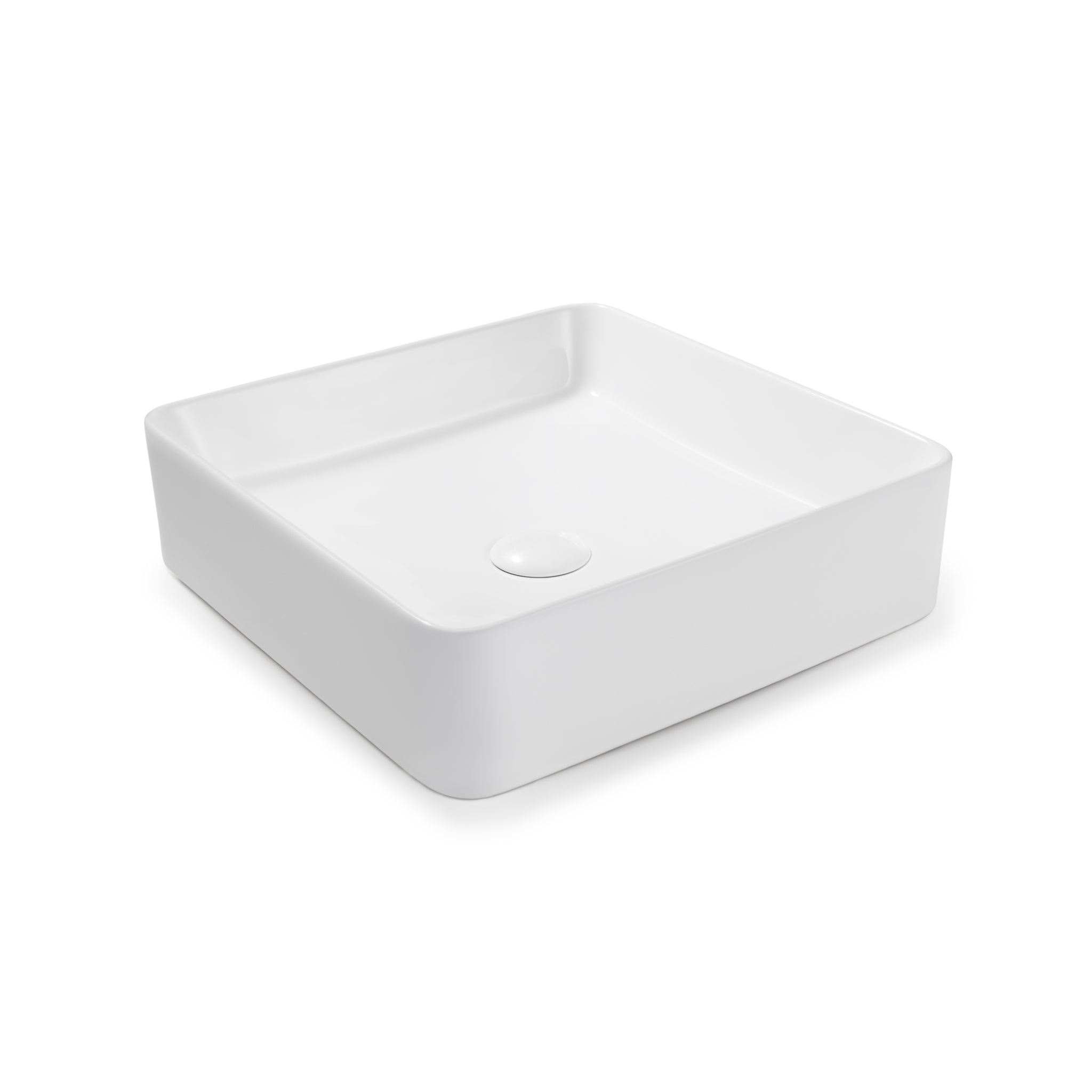 SEIMA PLATI 400 ABOVE COUNTER BASIN GLOSS WHITE 410MM