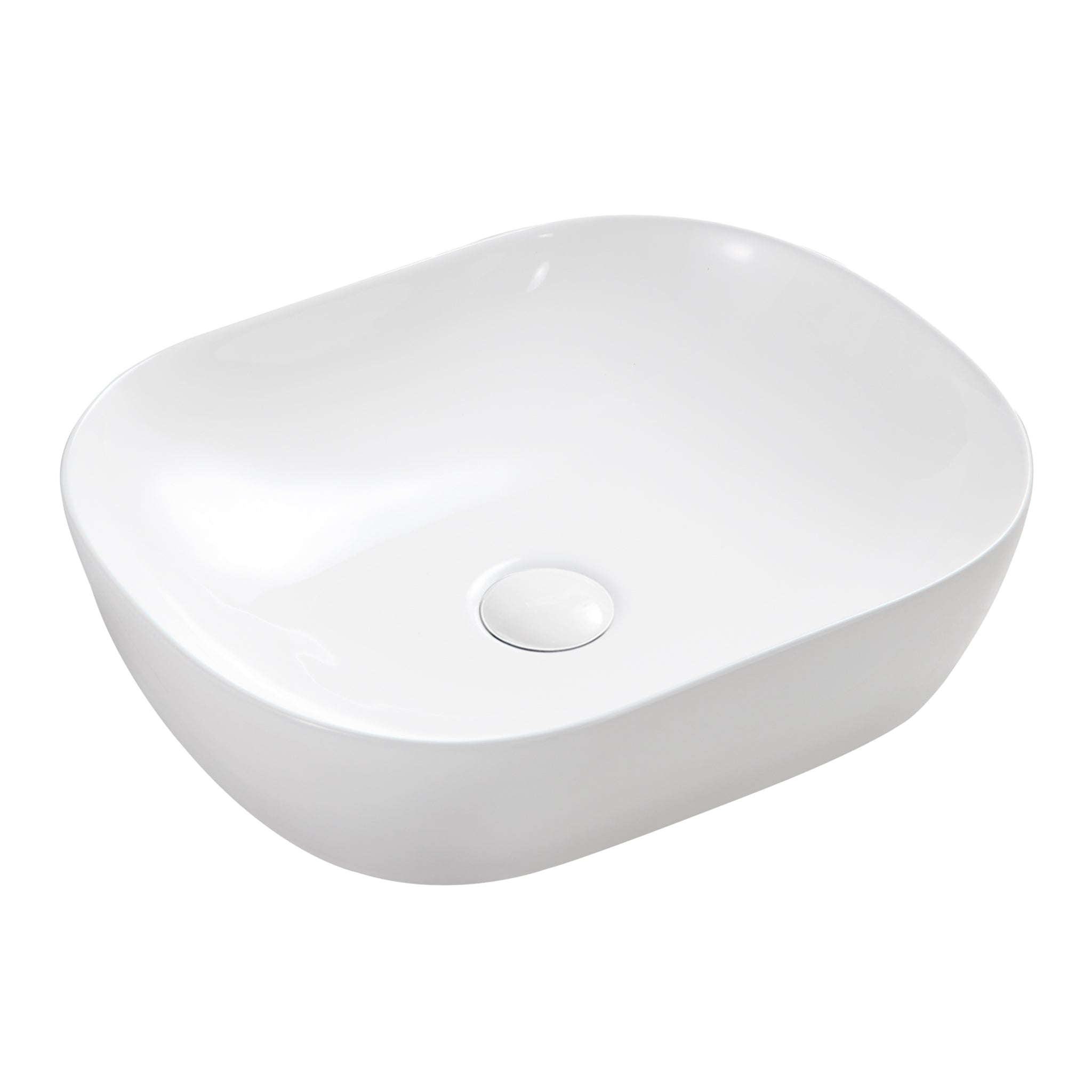 SEIMA LIMNI 465 ABOVE COUNTER BASIN GLOSS WHITE 465MM