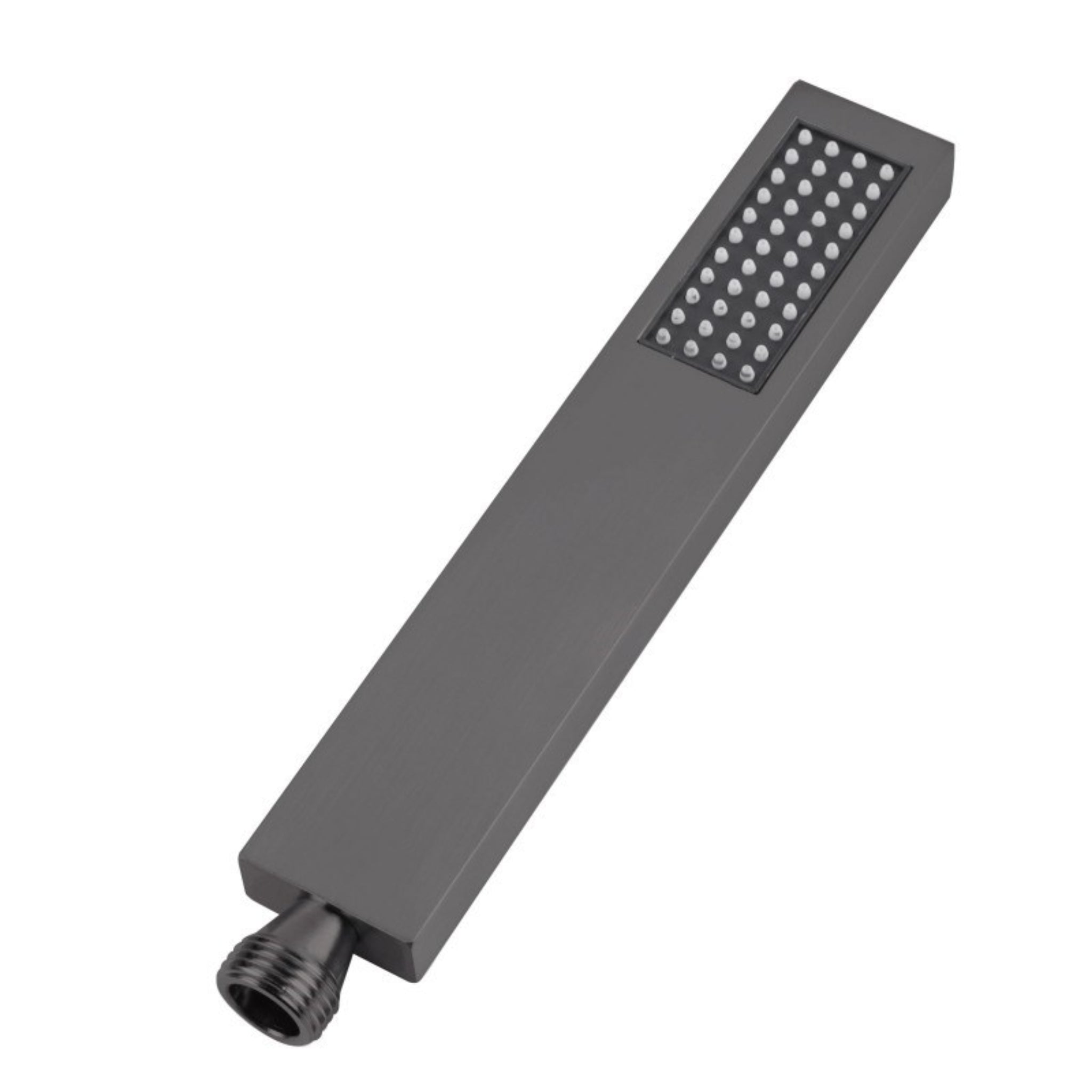 AQUAPERLA SQUARE HANDHELD SHOWER 200MM GUN METAL