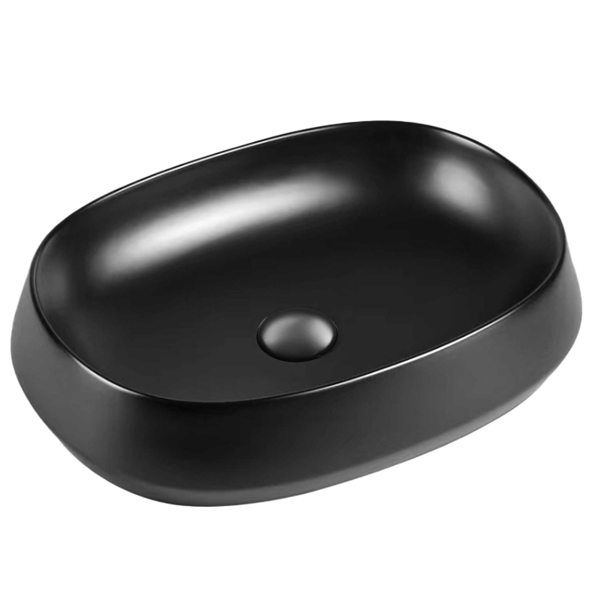 SEIMA LONI 540 ABOVE COUNTER BASIN SILK MATTE BLACK 540MM