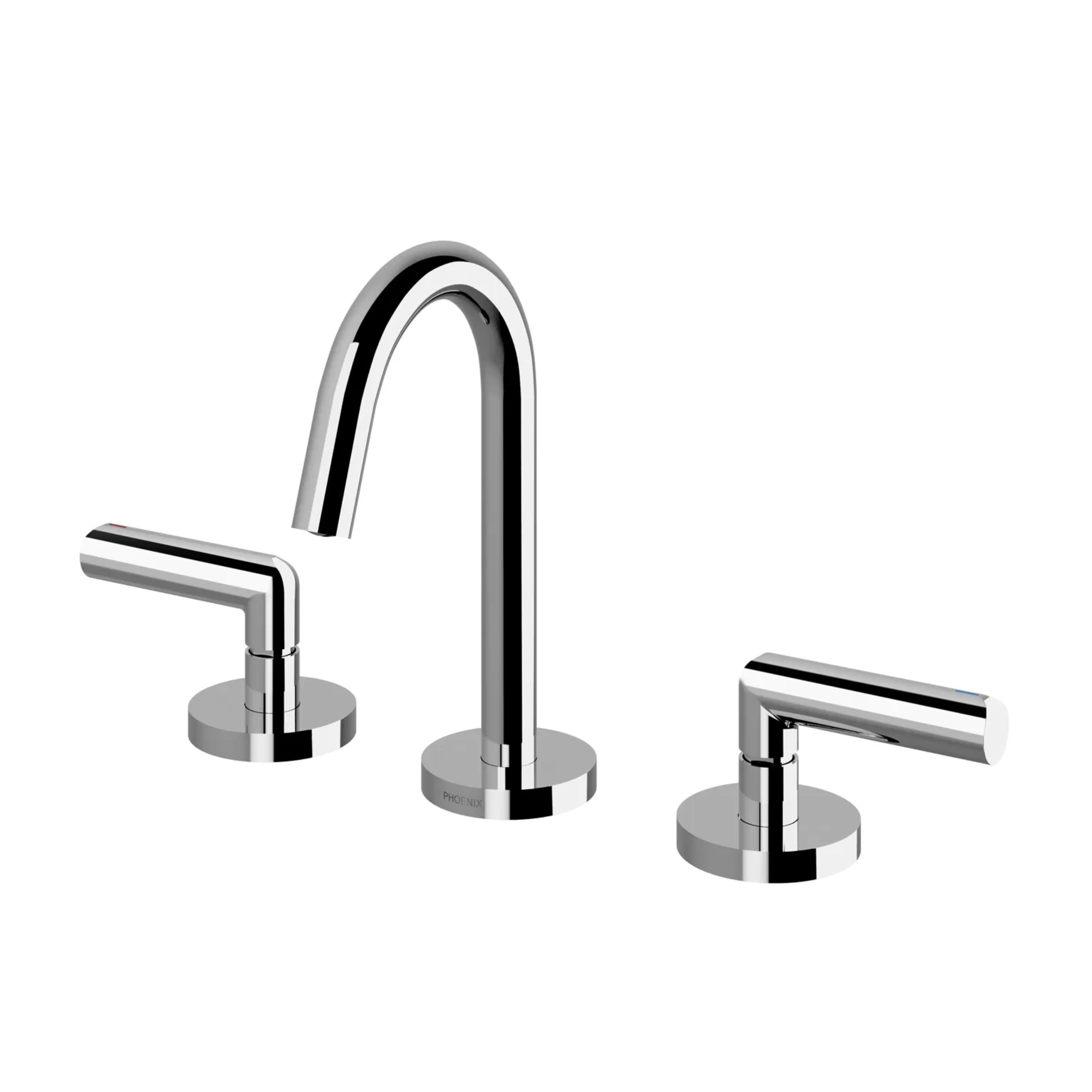 PHOENIX VIVID SLIMLINE PLUS THREE-PIECE LEVER BASIN SET CHROME