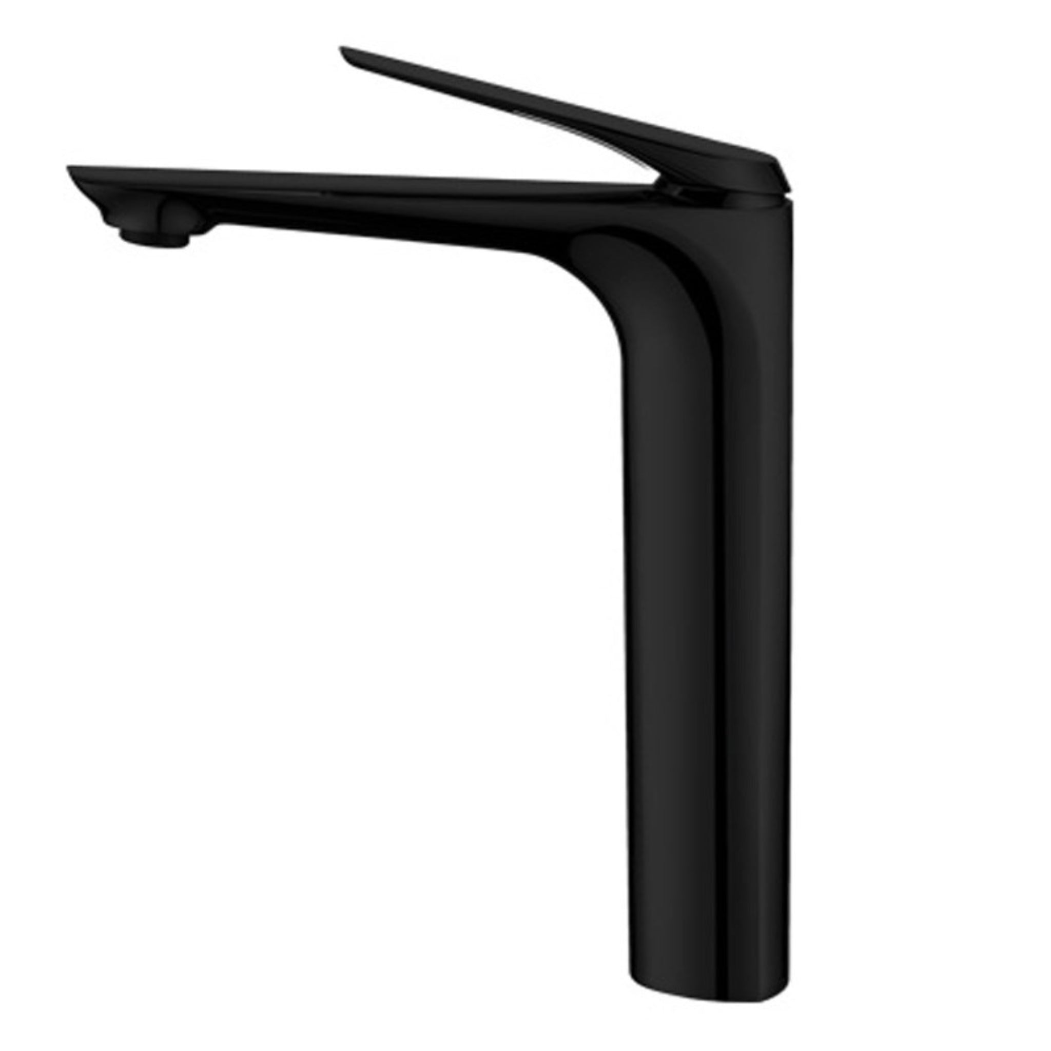 AQUAPERLA AU TALL BASIN MIXER 302MM MATTE BLACK