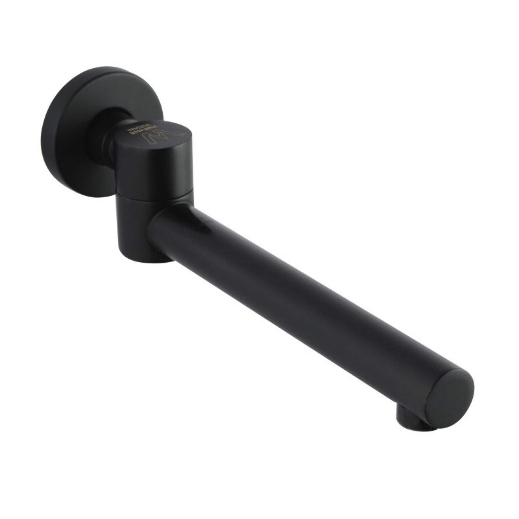 AQUAPERLA WALL BATH SPOUT 247MM BLACK