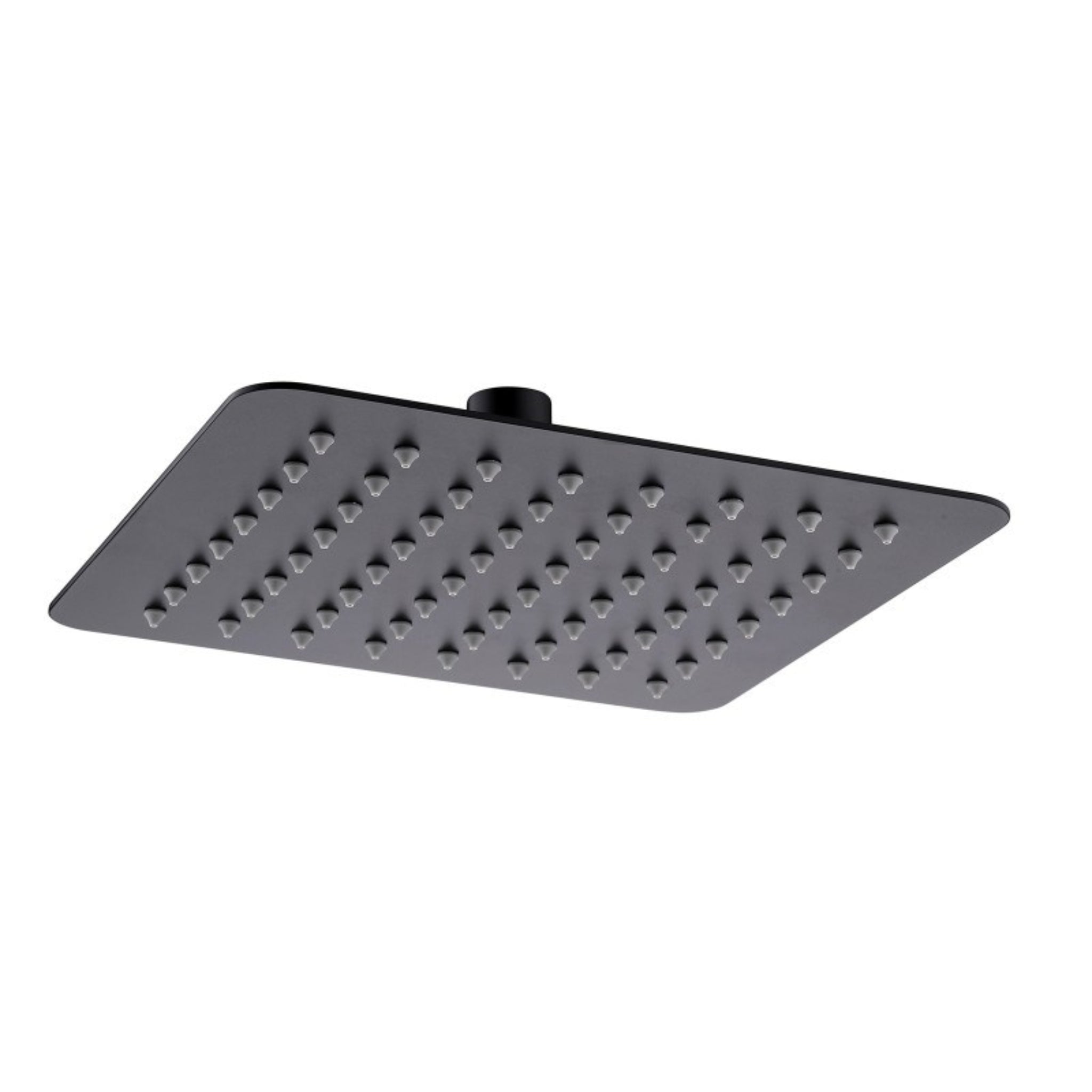 AQUAPERLA SQUARE SHOWER HEAD 200MM MATTE BLACK