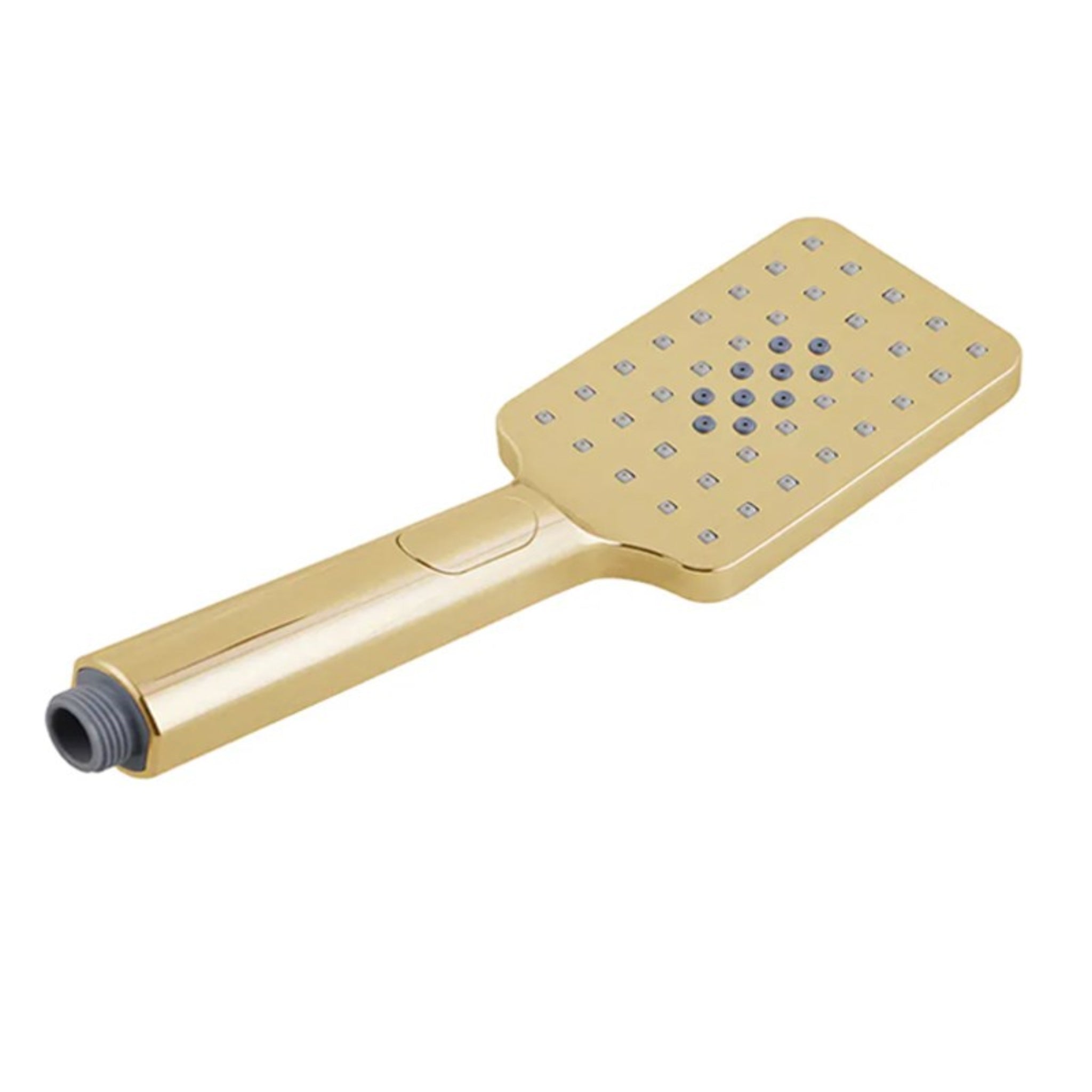 AQUAPERLA SQUARE HANDHELD SHOWER HEAD 80MM BRUSHED BRASS