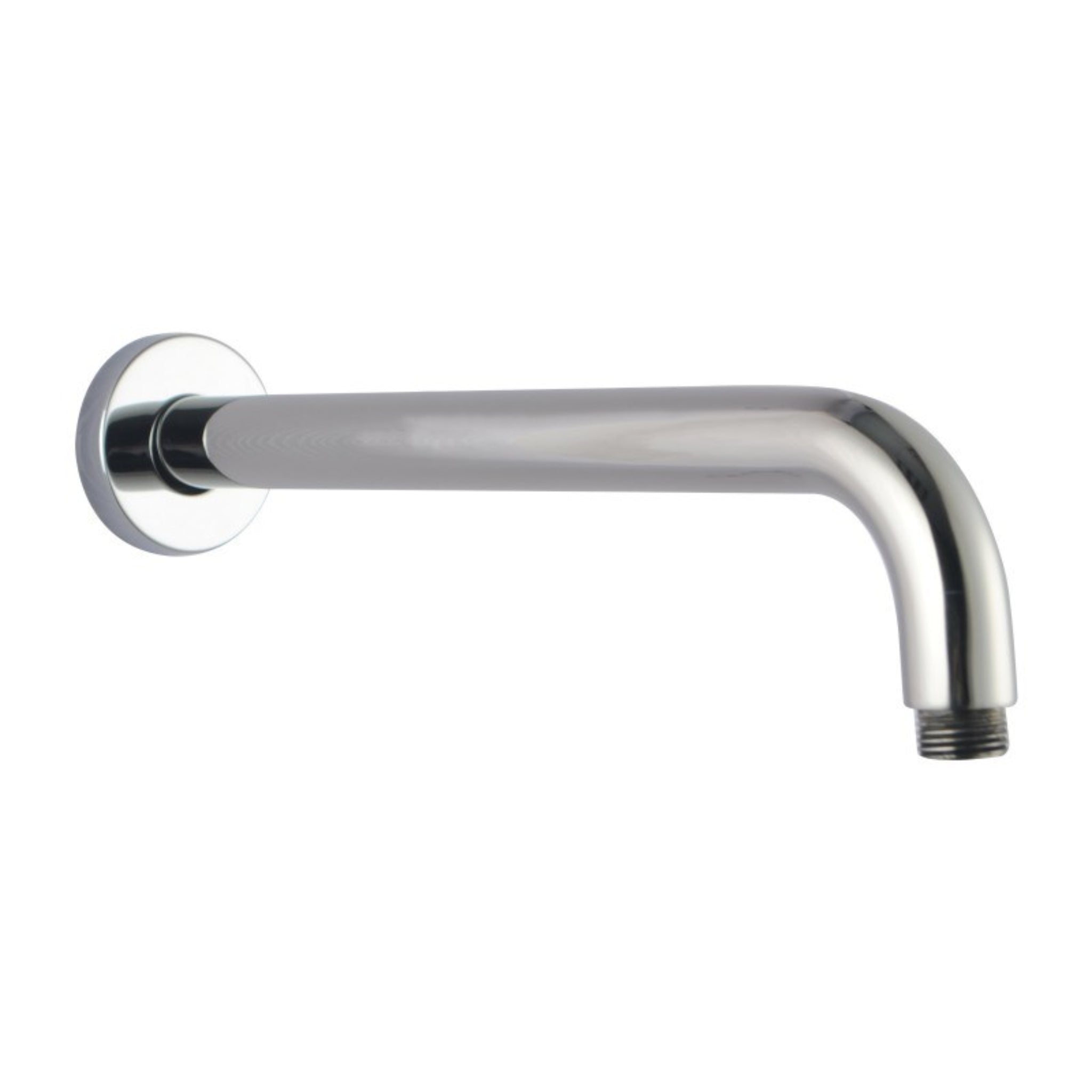 AQUAPERLA ROUND STRAIGHT WALL SHOWER ARM 400MM CHROME