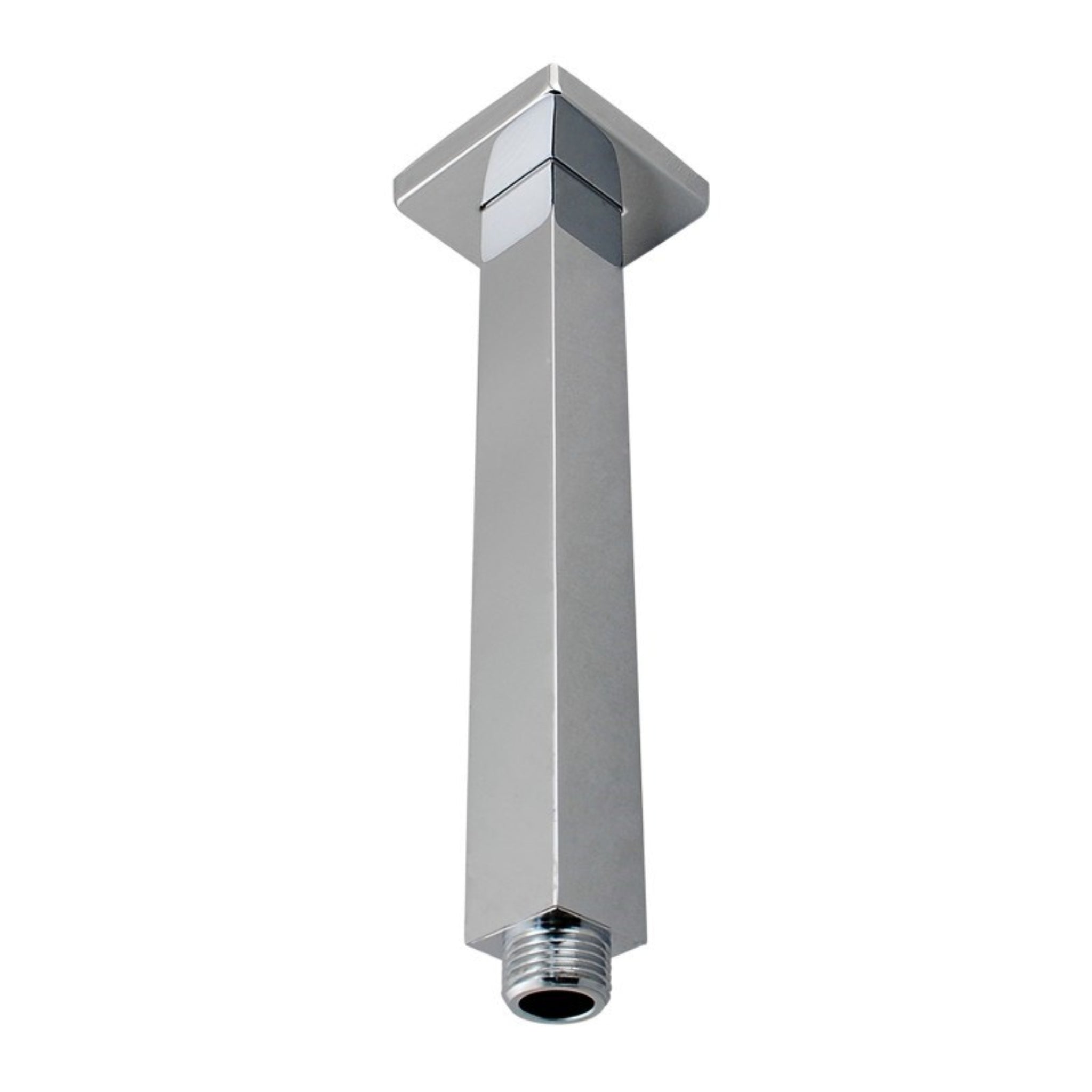 AQUAPERLA SQUARE CEILING SHOWER ARM 200MM BRUSHED NICKEL