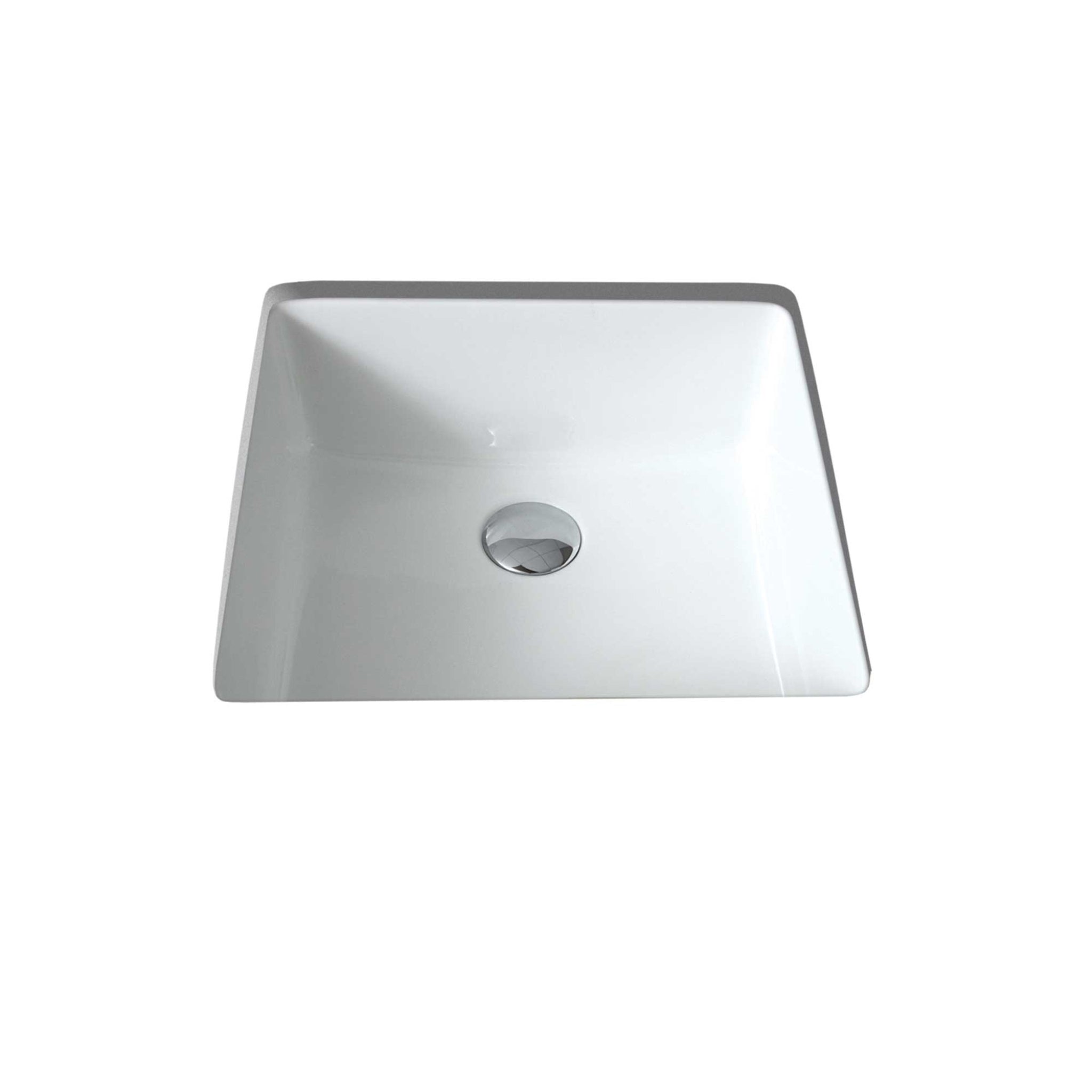 SEIMA PLATI 209 UNDER COUNTER BASIN WITH OVERFLOW GLOSS WHITE 350MM