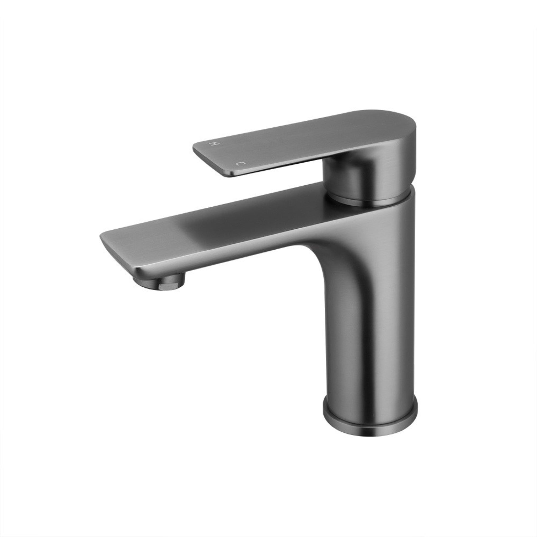 AQUAPERLA VOG BASIN MIXER 157MM GUN METAL GREY