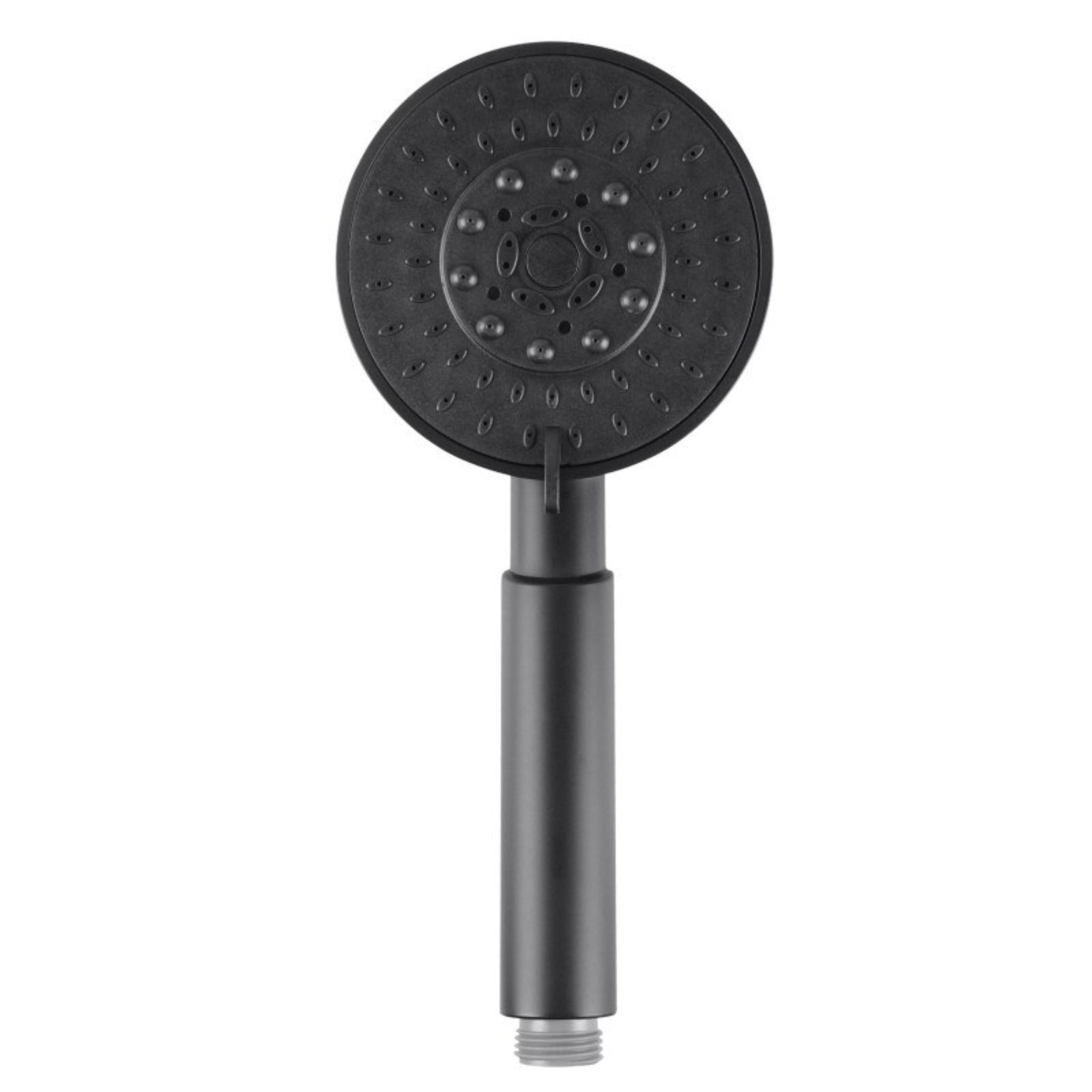 AQUAPERLA ROUND HANDHELD SHOWER HEAD 235MM MATTE BLACK