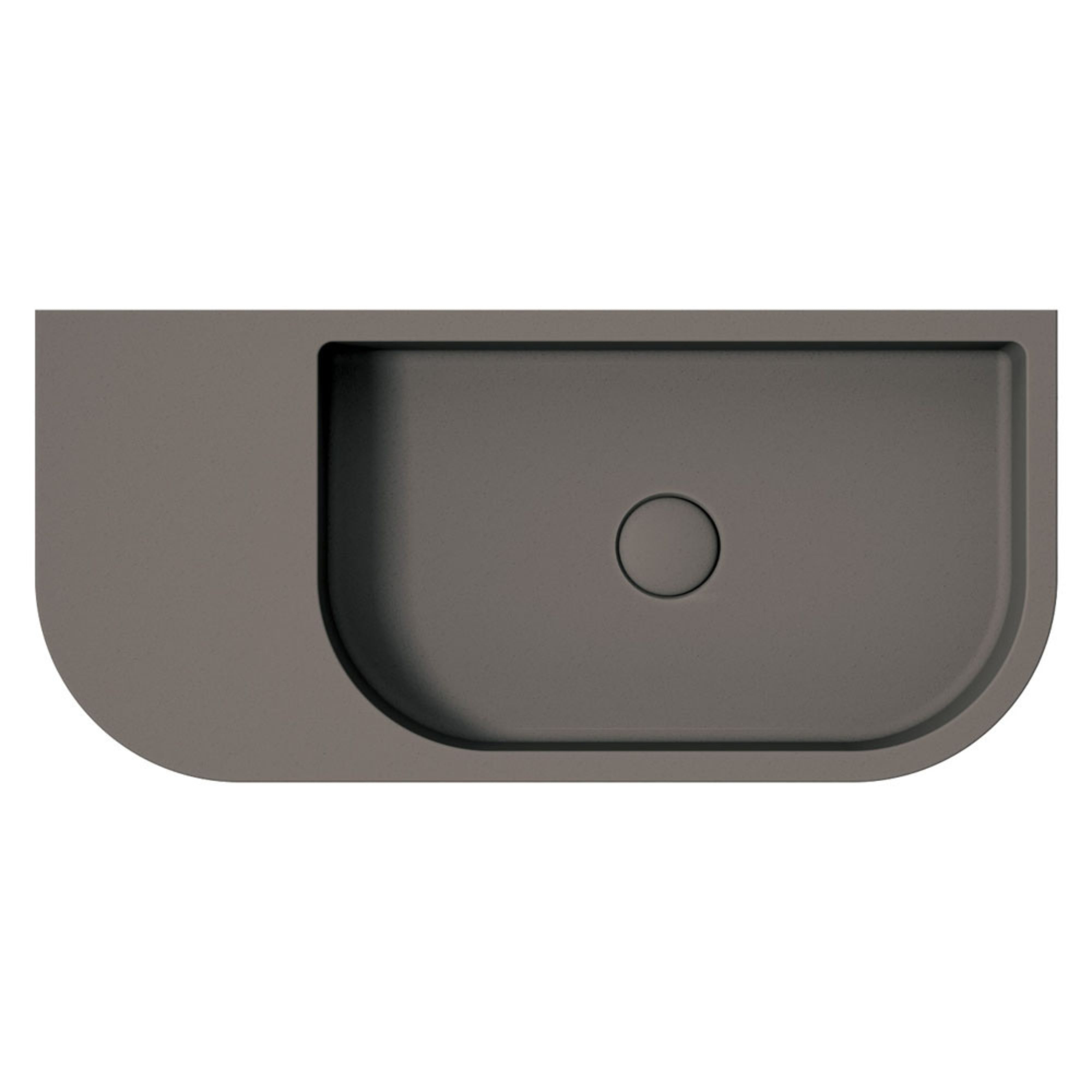 FIENZA BLANCA CONCRETE WALL HUNG BASIN WARM GREY 650MM