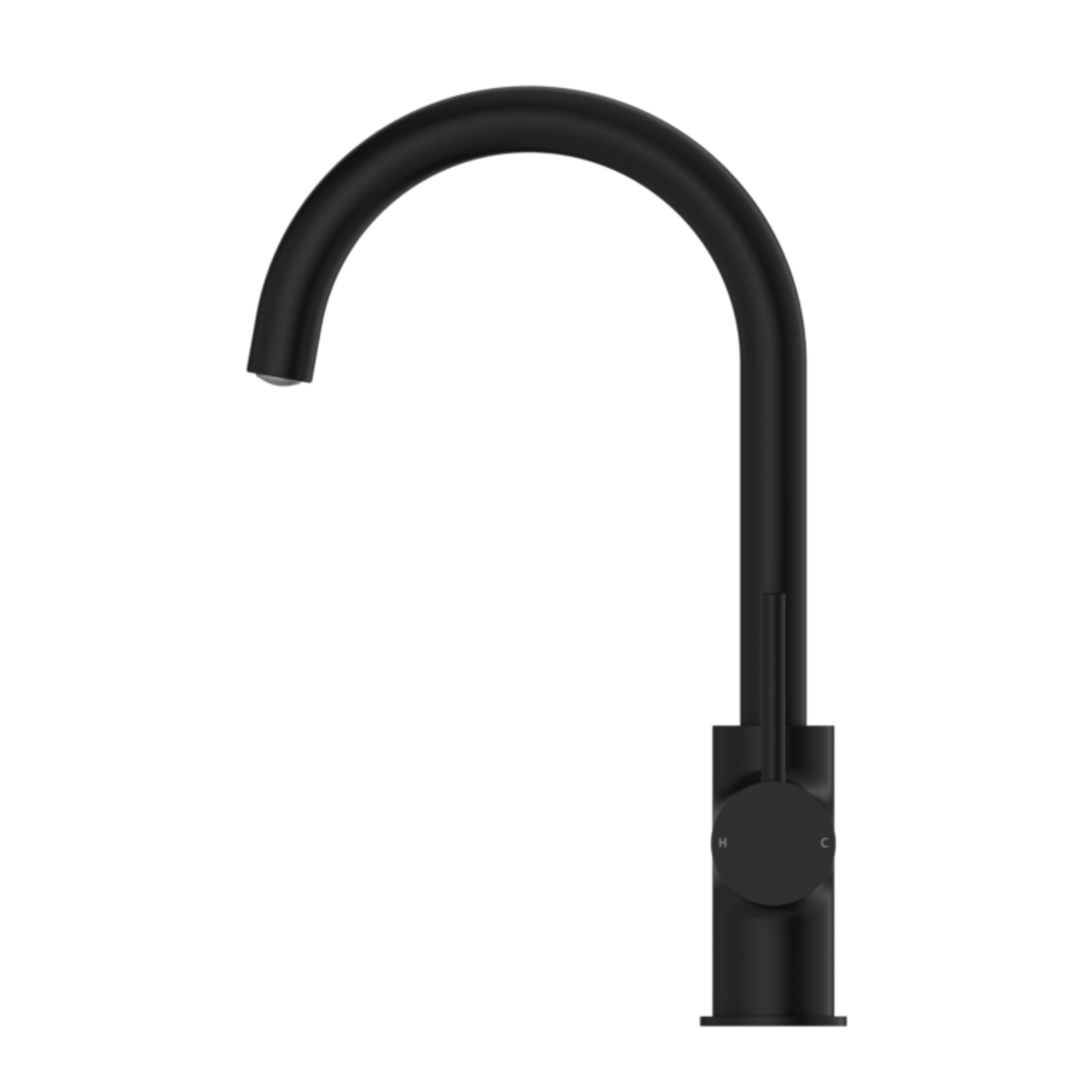 NERO DOLCE KITCHEN MIXER GOOSENECK 340MM MATTE BLACK