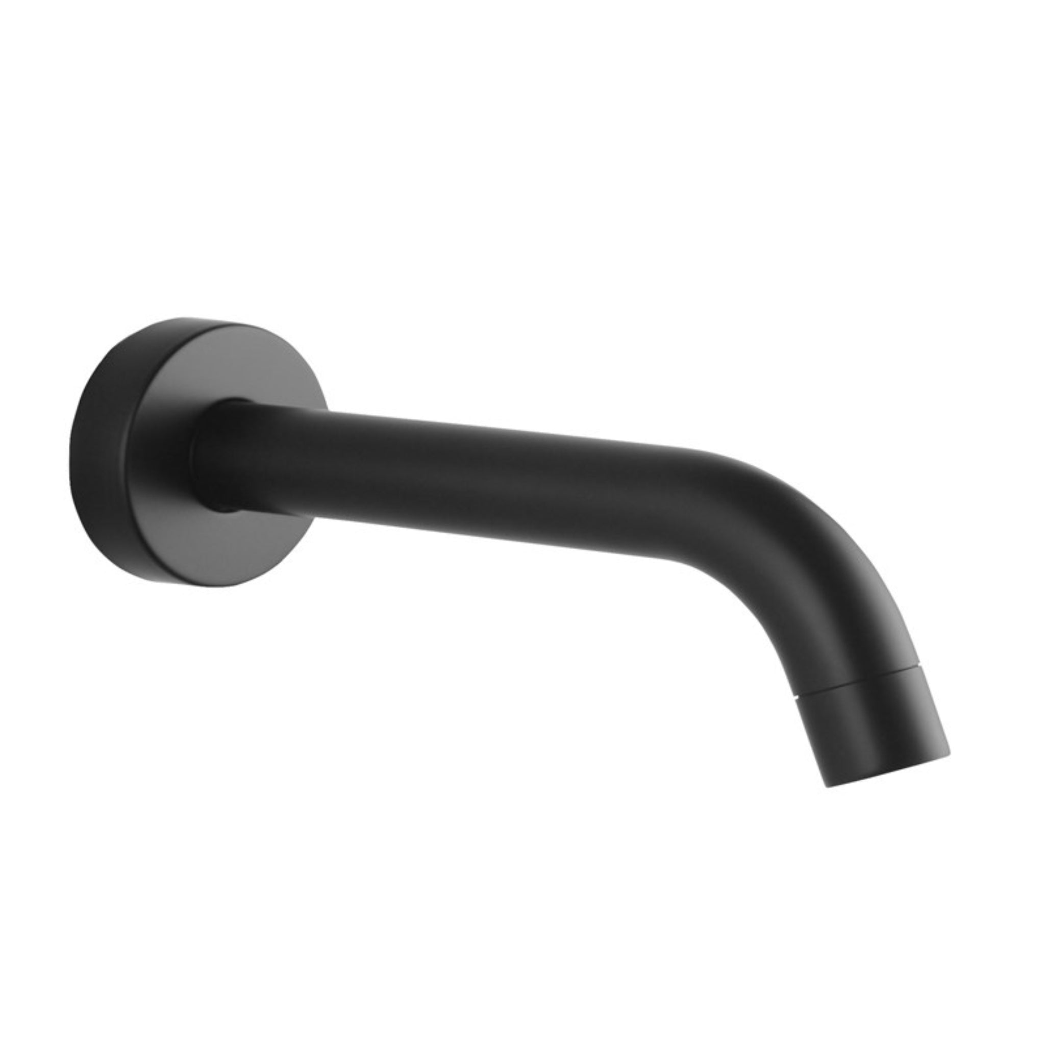 AQUAPERLA LUCID PIN WALL BATH SPOUT 195MM MATTE BLACK