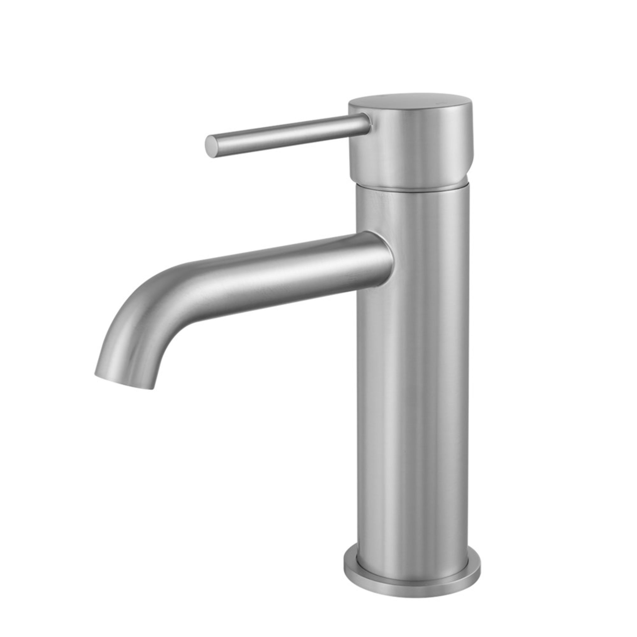 AQUAPERLA LUCID PIN BASIN MIXER 177MM BRUSHED NICKEL