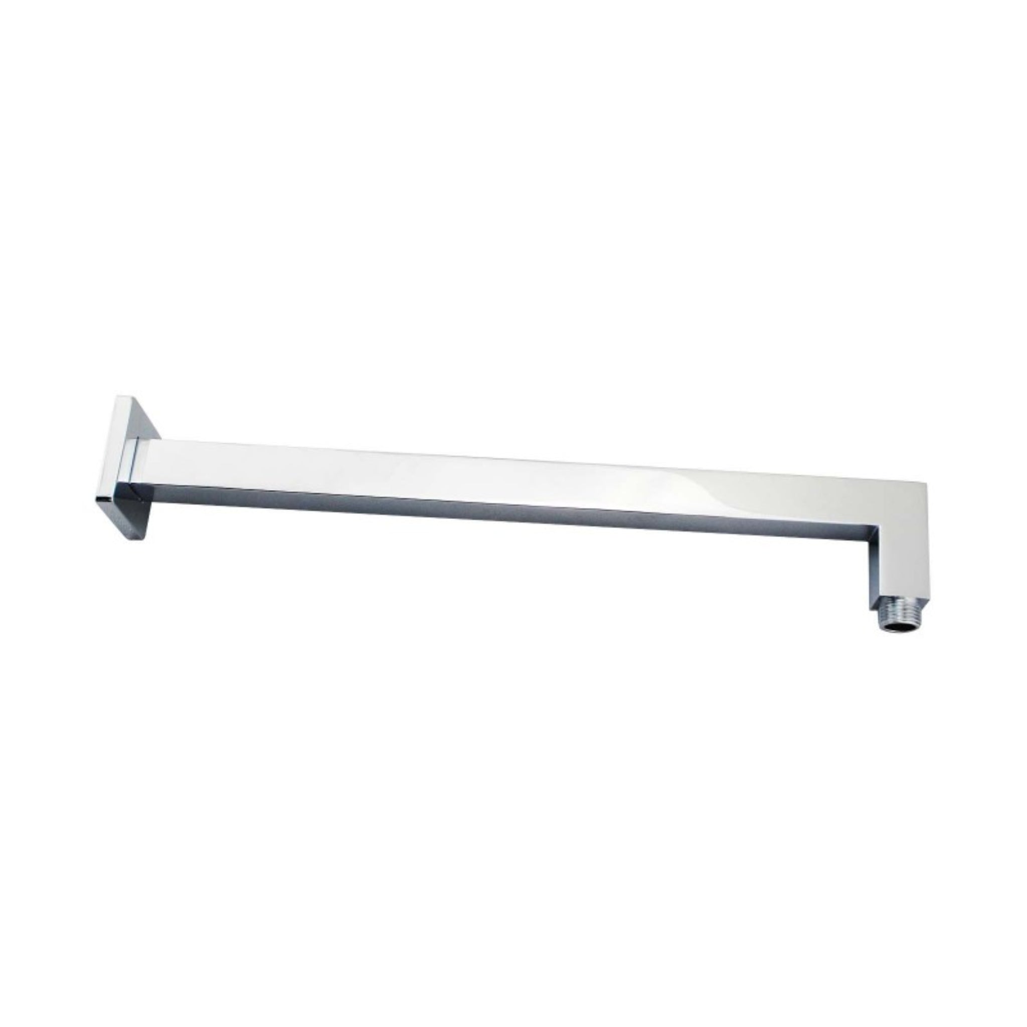 AQUAPERLA SQUARE STRAIGHT WALL SHOWER ARM 400MM CHROME