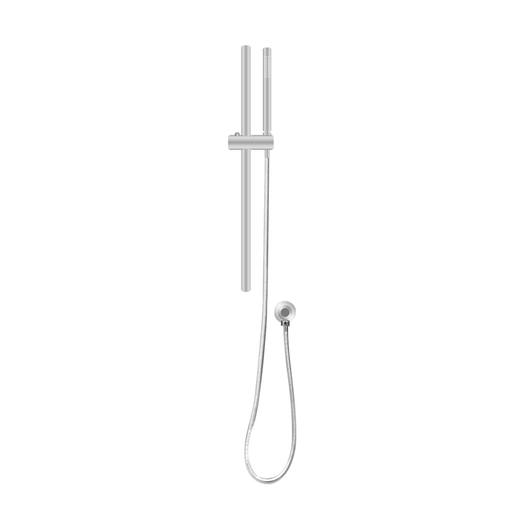 AQUAPERLA ROUND HANDHELD SHOWER RAIL BRUSHED NICKEL