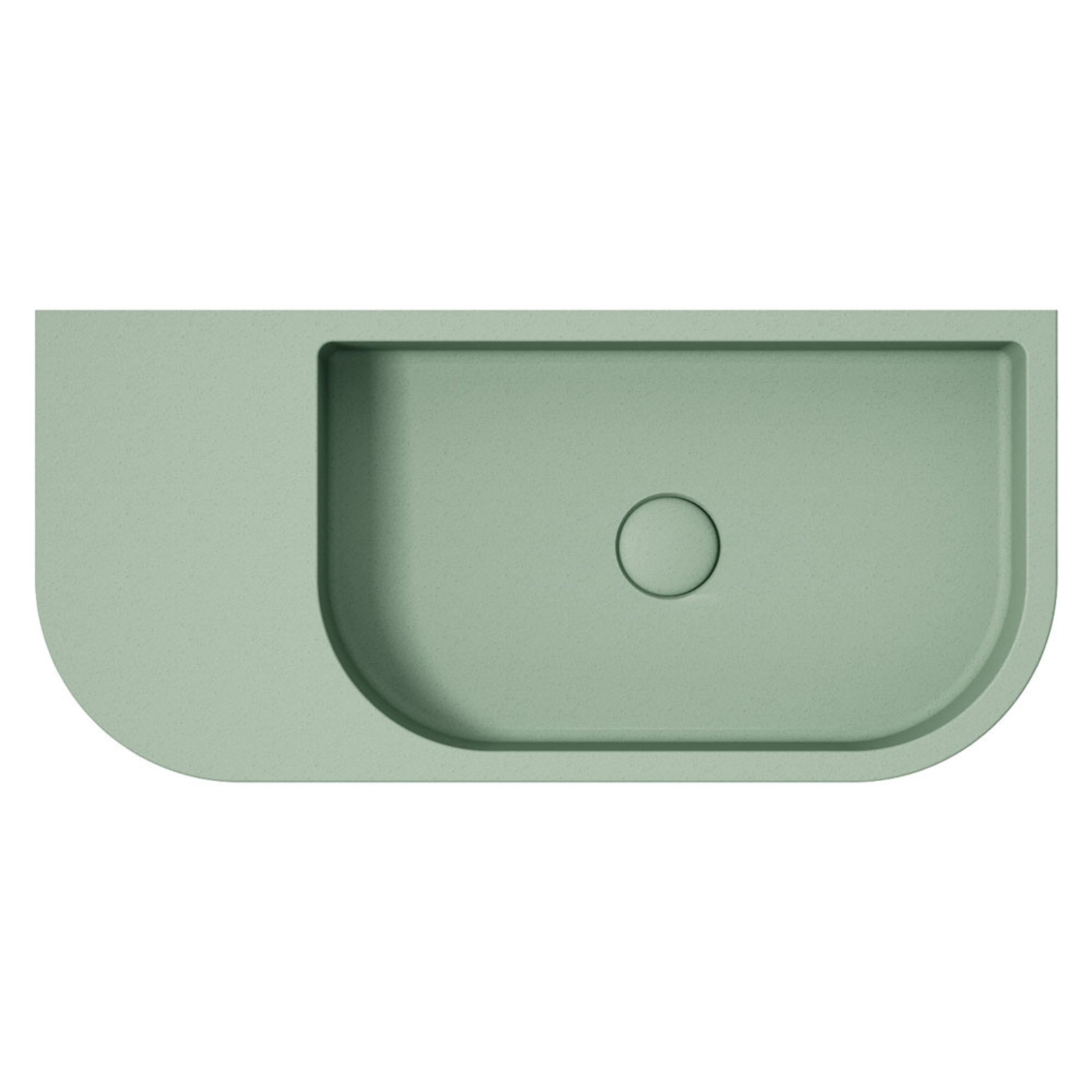 FIENZA BLANCA CONCRETE WALL HUNG BASIN SAGE 650MM