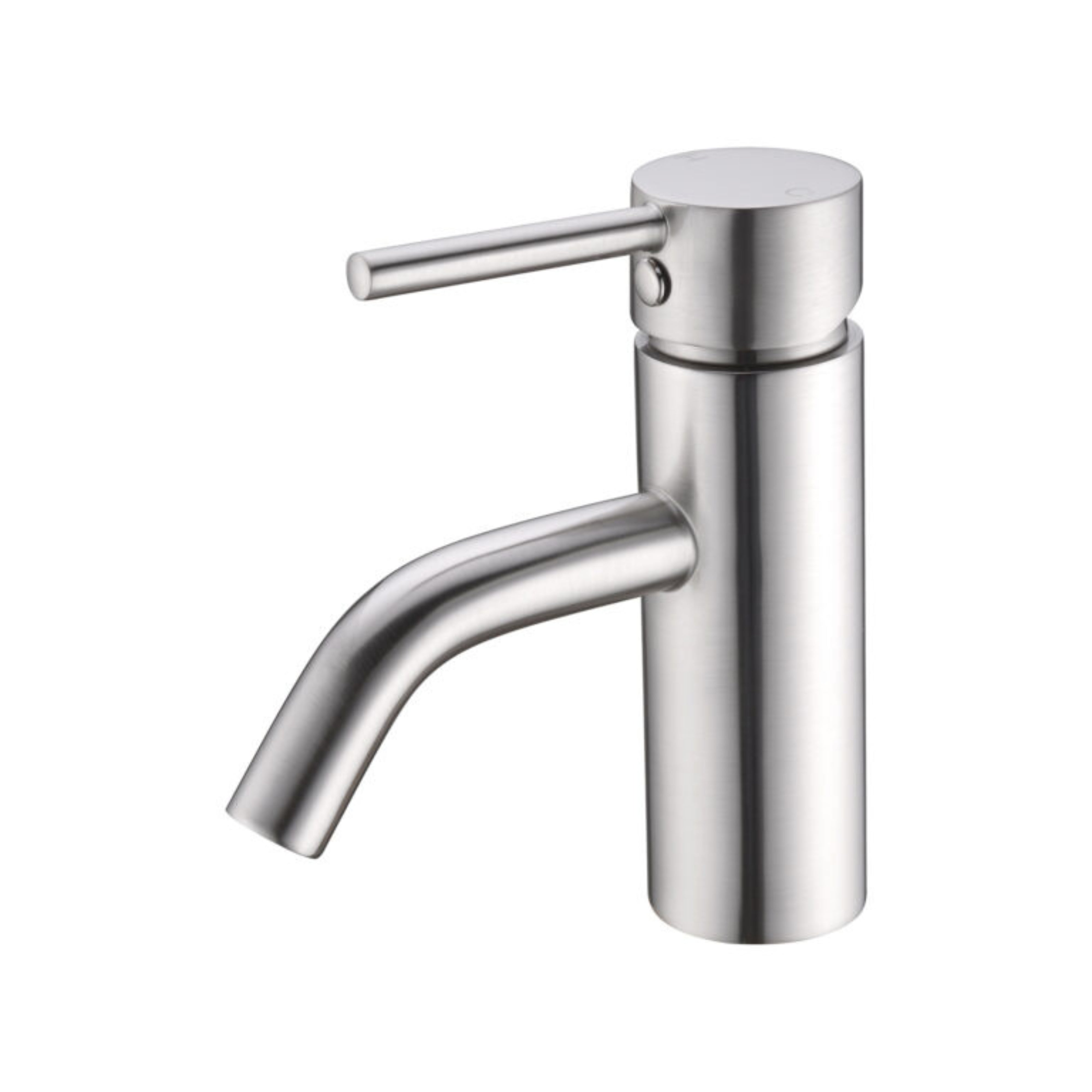 NERO DOLCE BASIN MIXER STYLISH SPOUT 156MM BRUSHED NICKEL