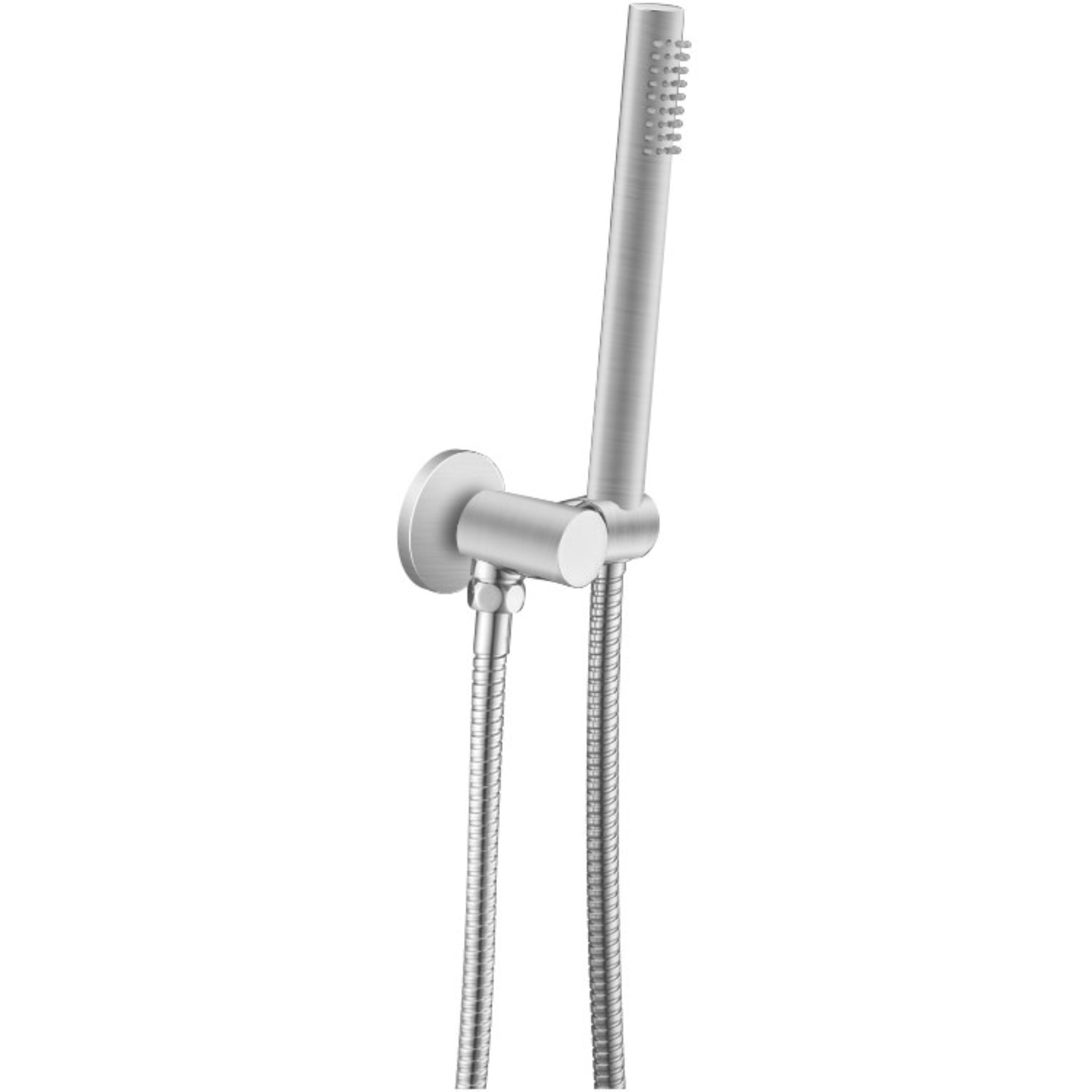 AQUAPERLA ROUND HANDHELD SHOWER BRUSHED NICKEL