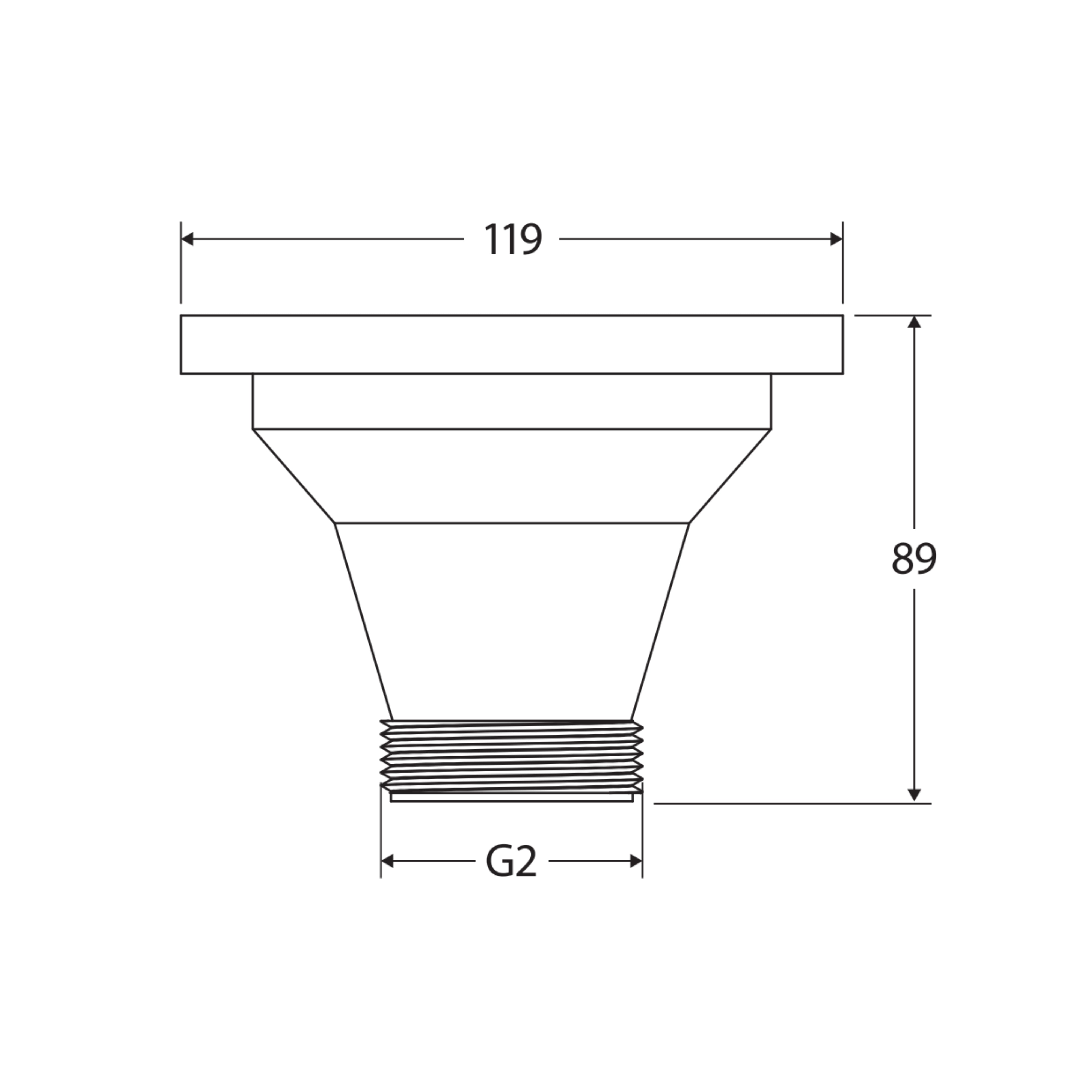 FIENZA HANA SINK BASKET WASTE 119MM PVD RUGGED BRASS